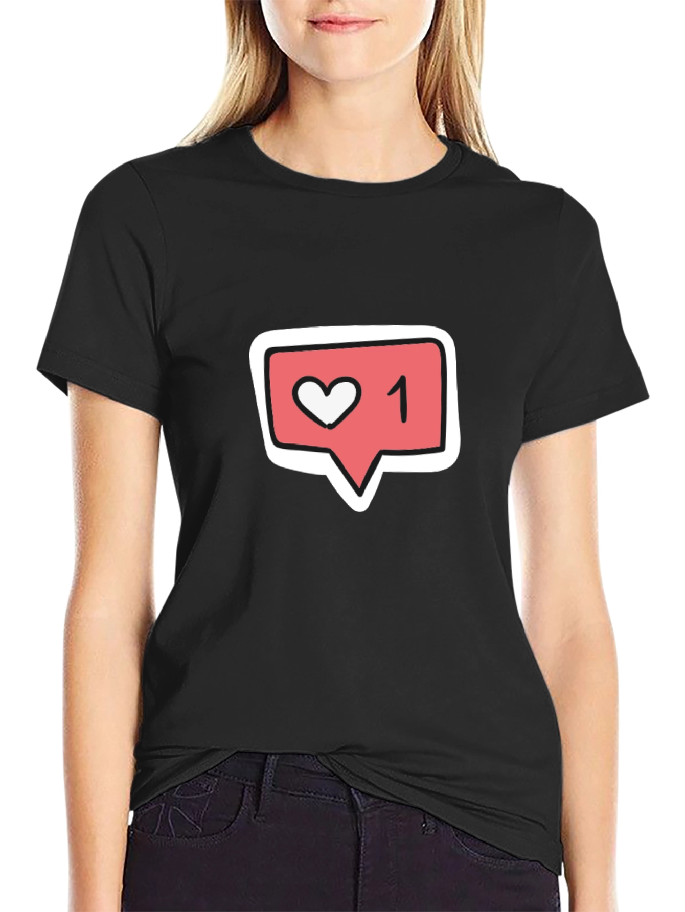 Trendy Like 1 Graphic Black T-Shirt
