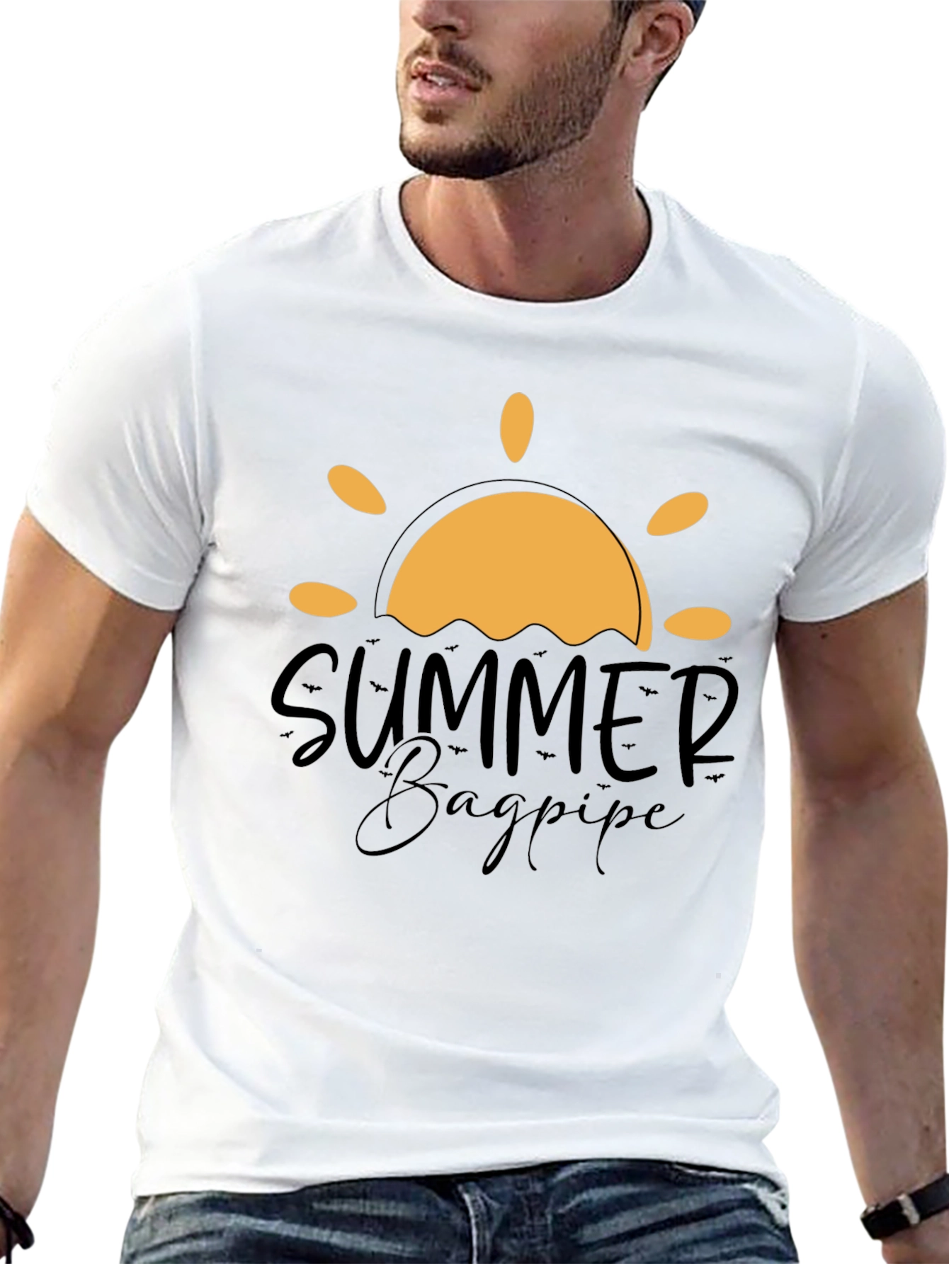 Summer Bagpipe Graphic Tee