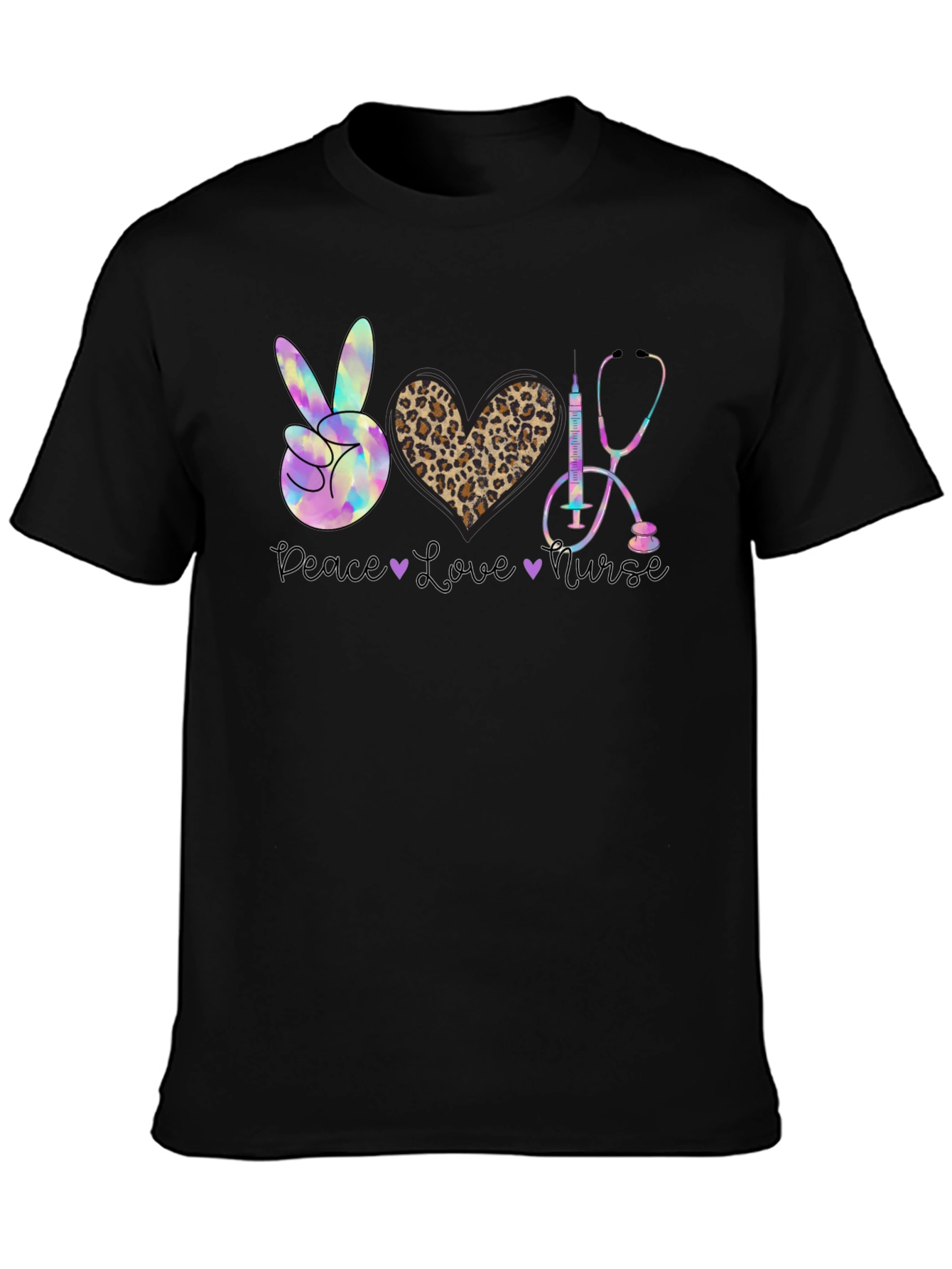 Peace Love Nurse Graphic Tee
