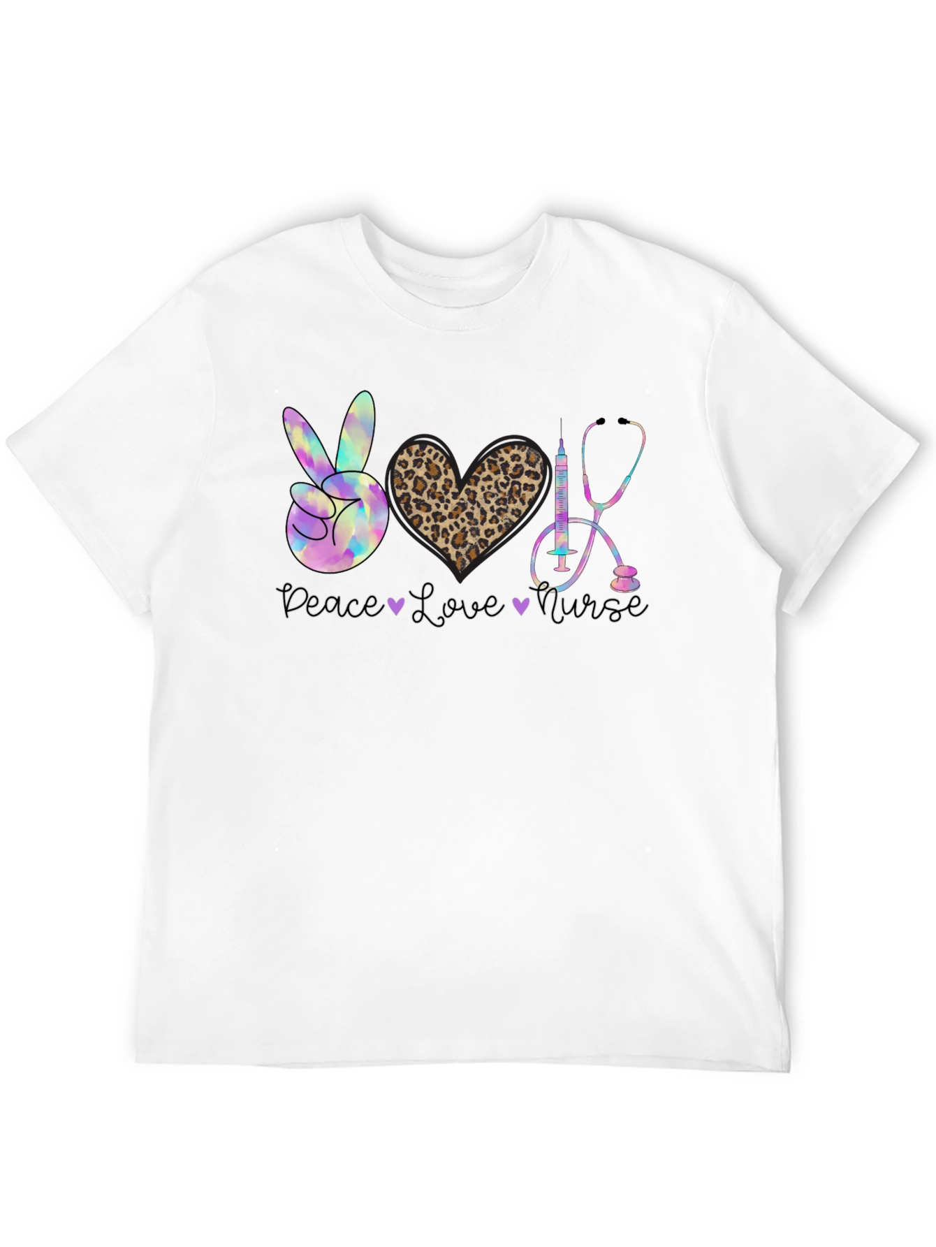 Peace Love Nurse Graphic Tee