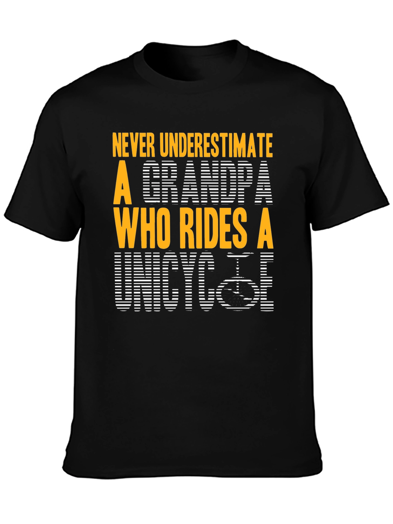 Unicycle Grandpa Graphic T-Shirt