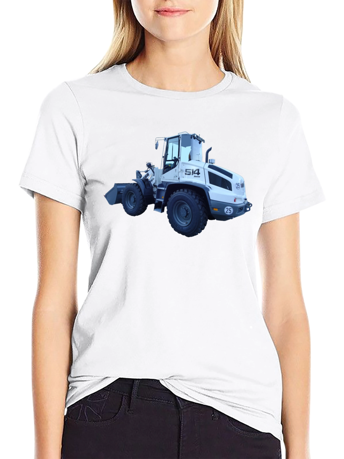 Bulldozer Graphic T-Shirt - Heavy Duty Style