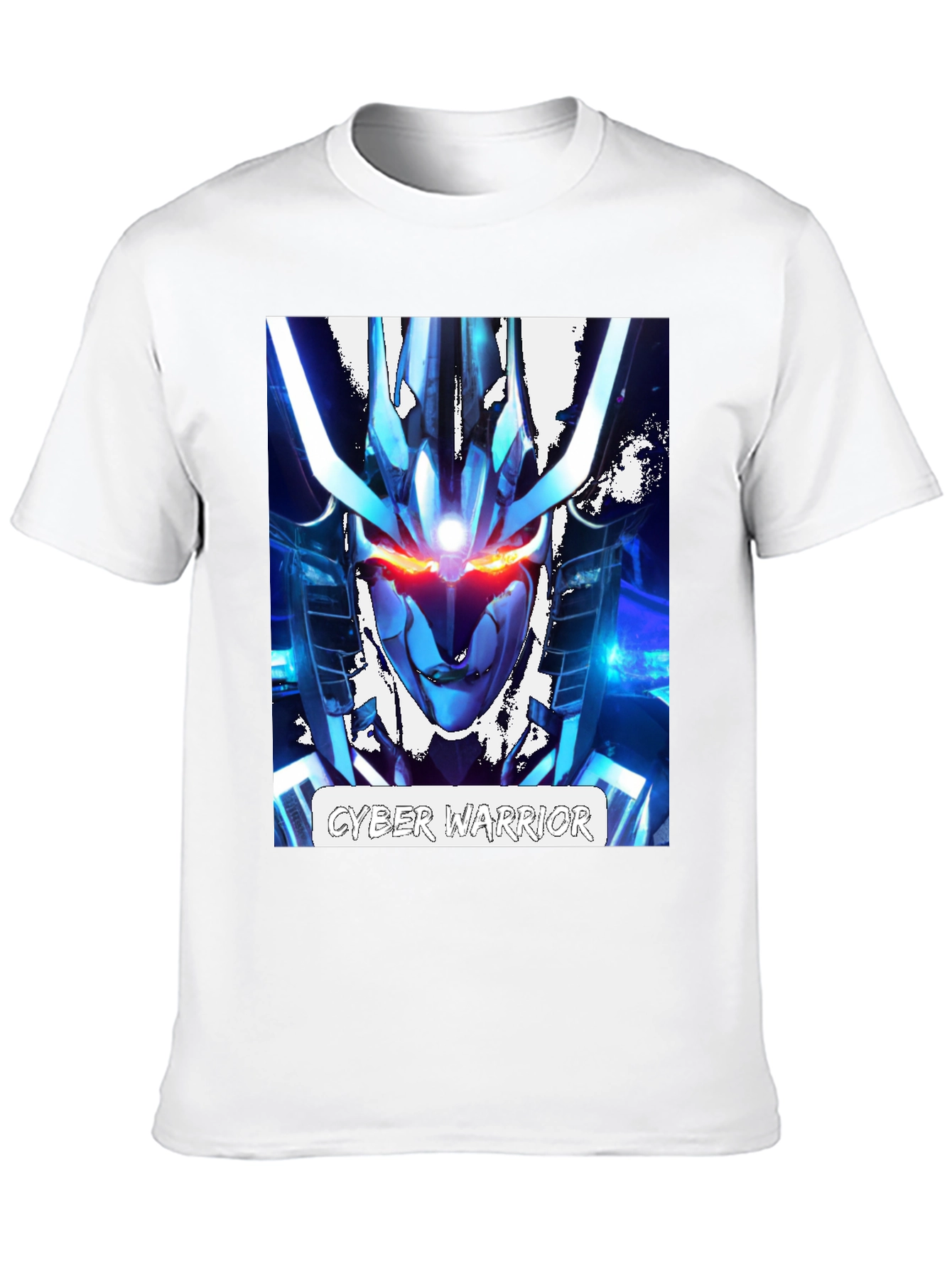 Cyber Warrior Graphic T-Shirt - Sci-Fi Style