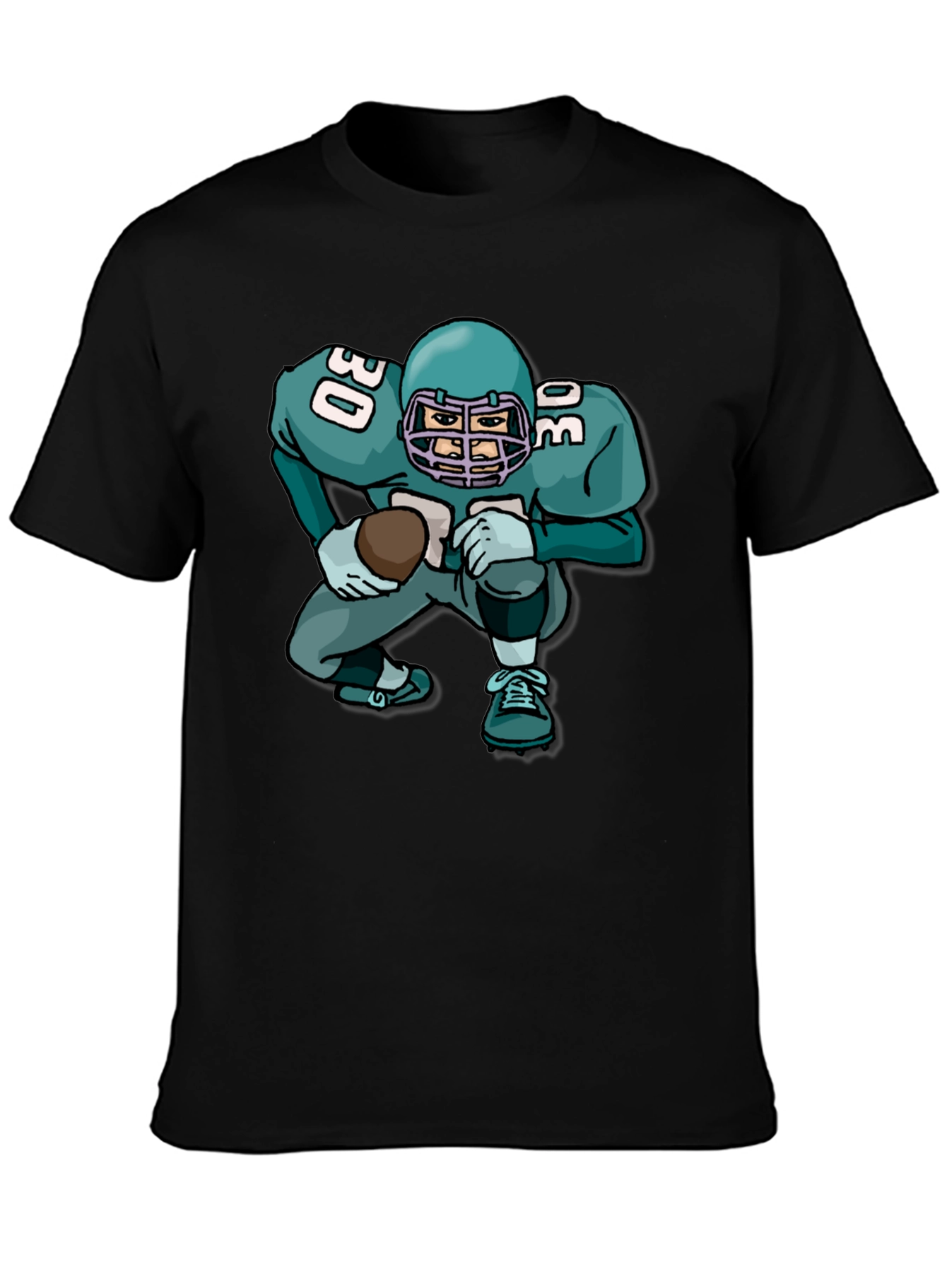 Football Player Graphic Tee