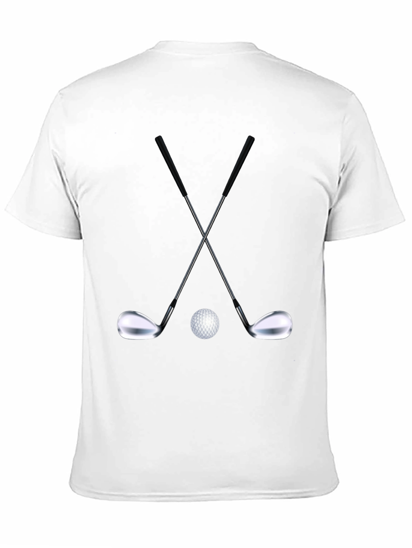 Golf Club Crossed T-Shirt - Black