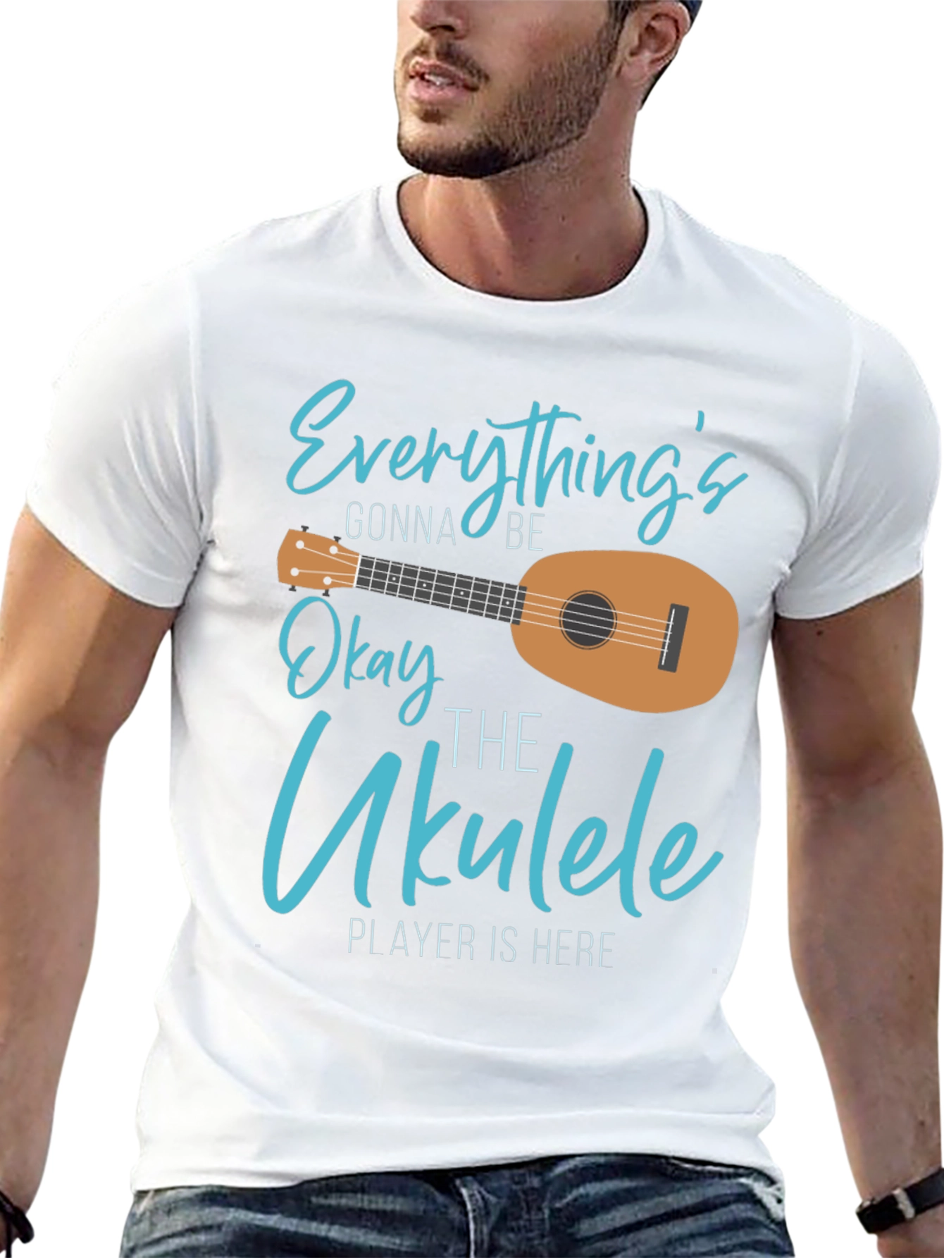 Everythings Gonna Be Okay Ukulele T-Shirt