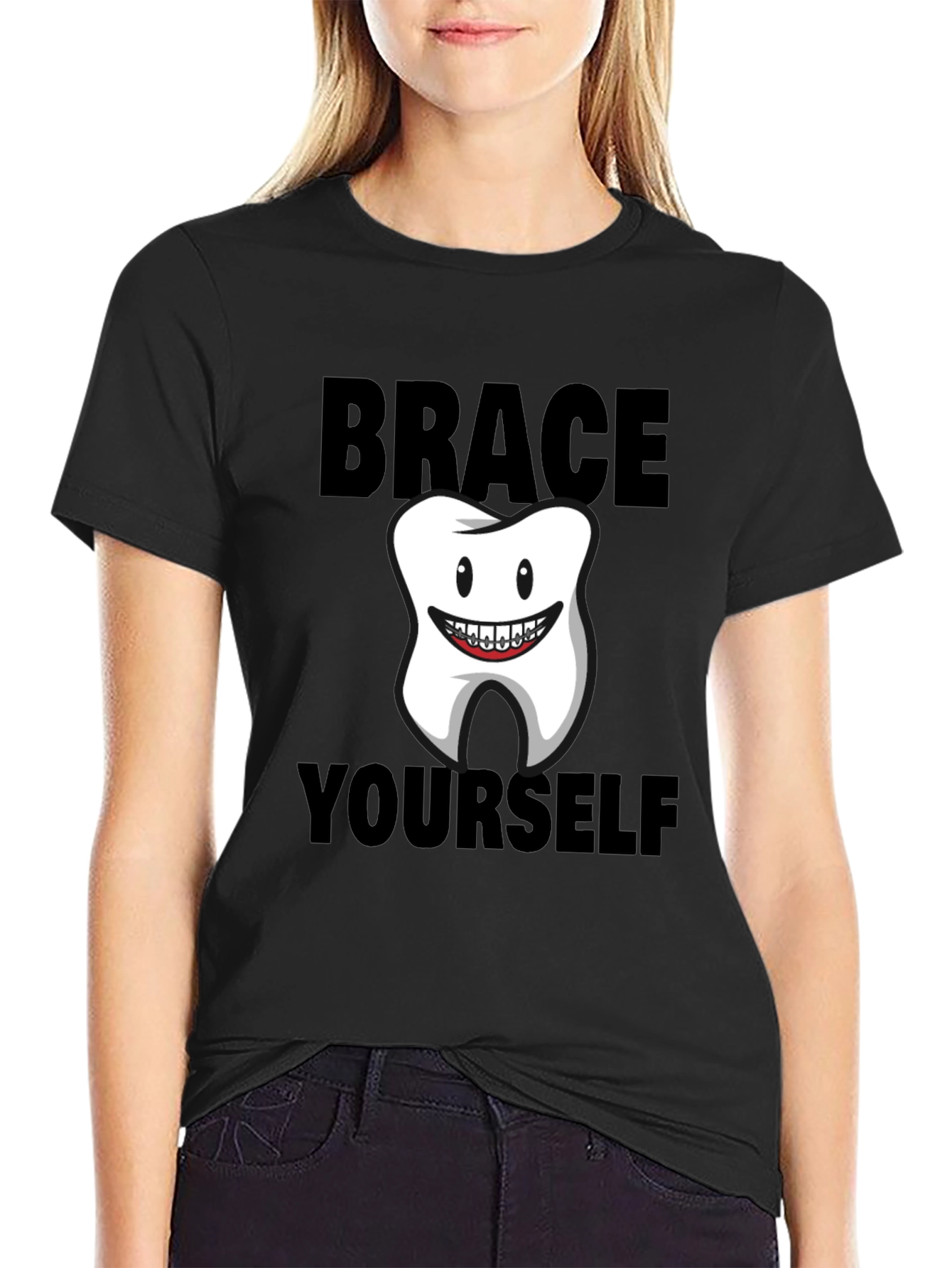 Brace Yourself Funny Tooth T-Shirt