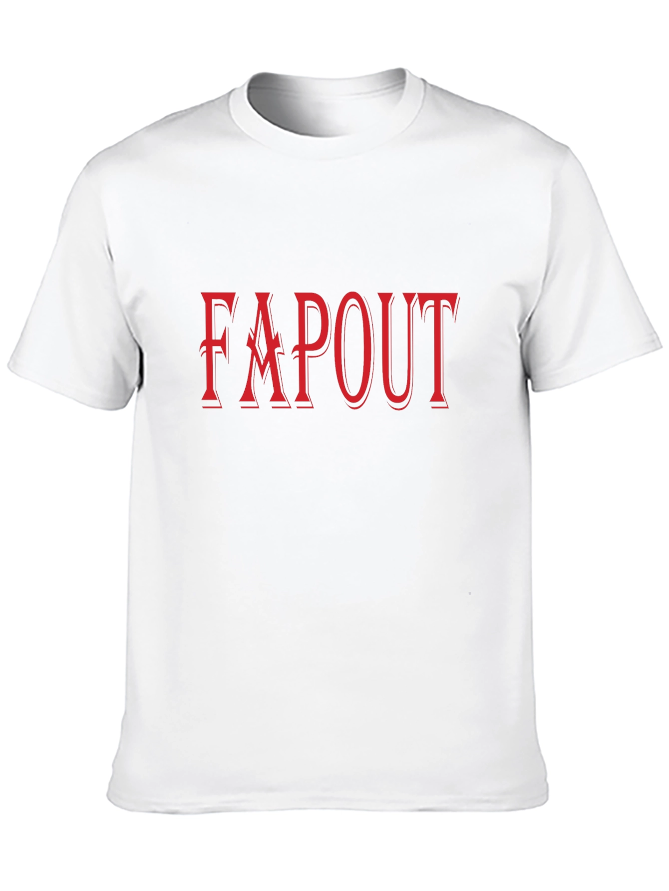 Fapout Graphic T-Shirt - Black Cotton Blend
