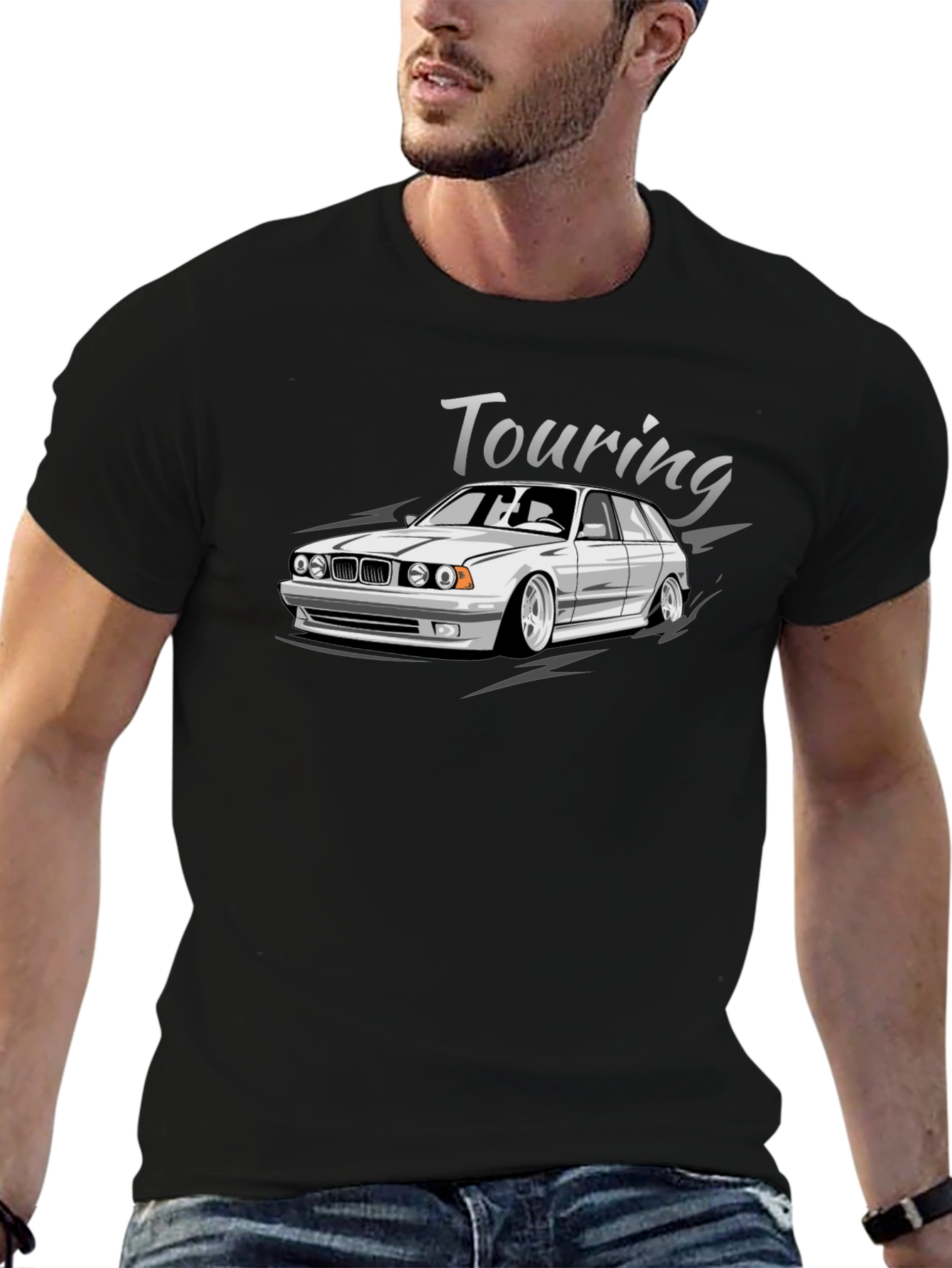 Touring Car Graphic Black T-Shirt