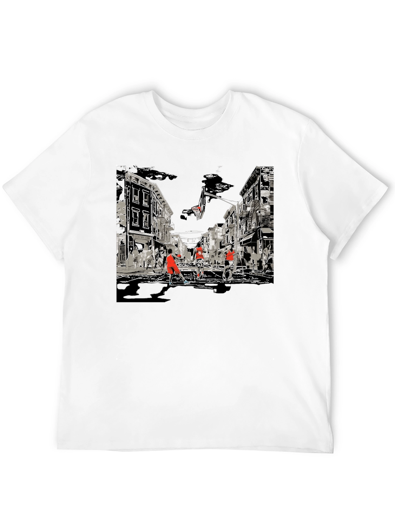 Streetball Graphic Tee - Black Cotton