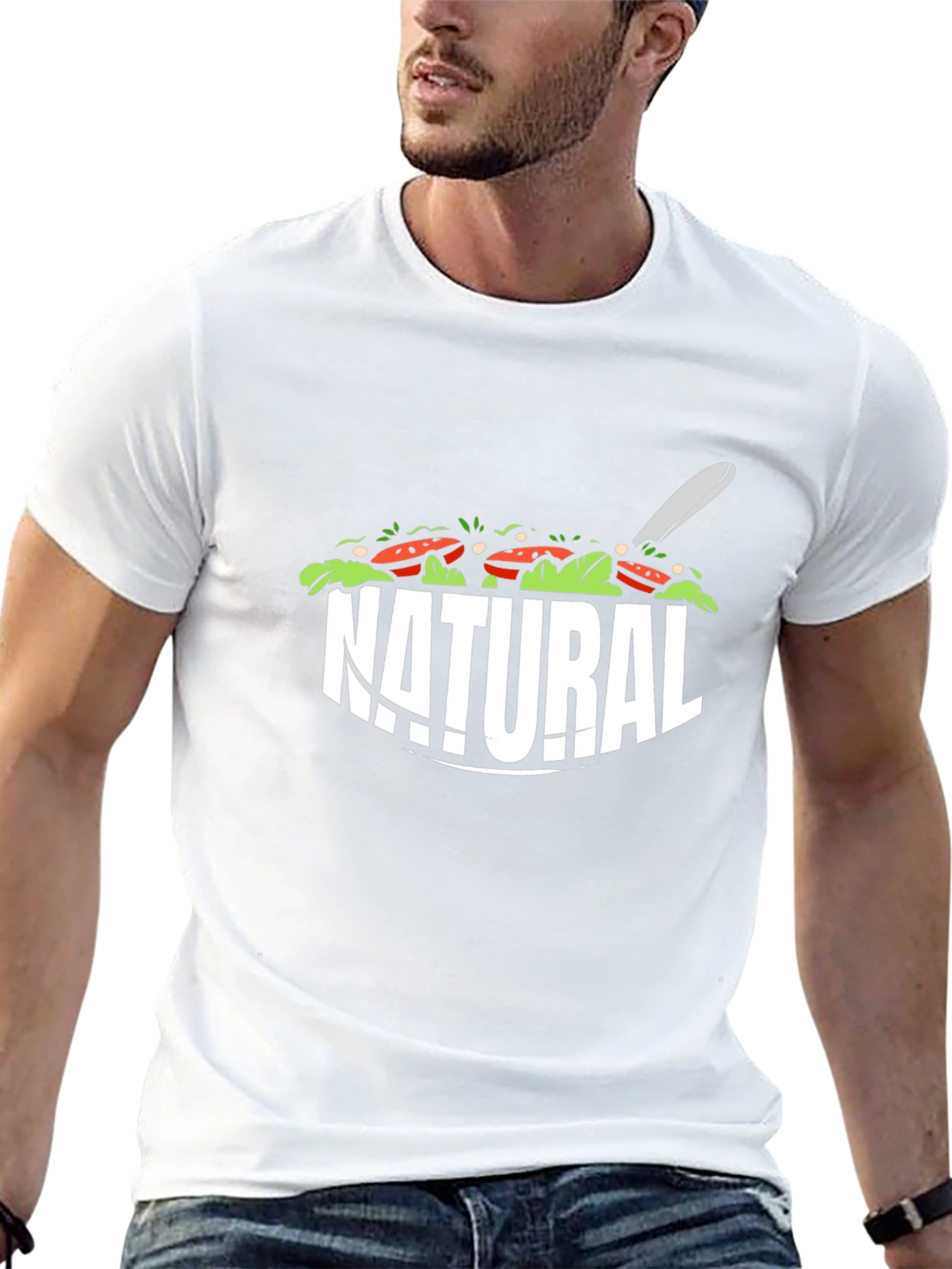 Natural Salad T-Shirt - Fresh & Fun Design