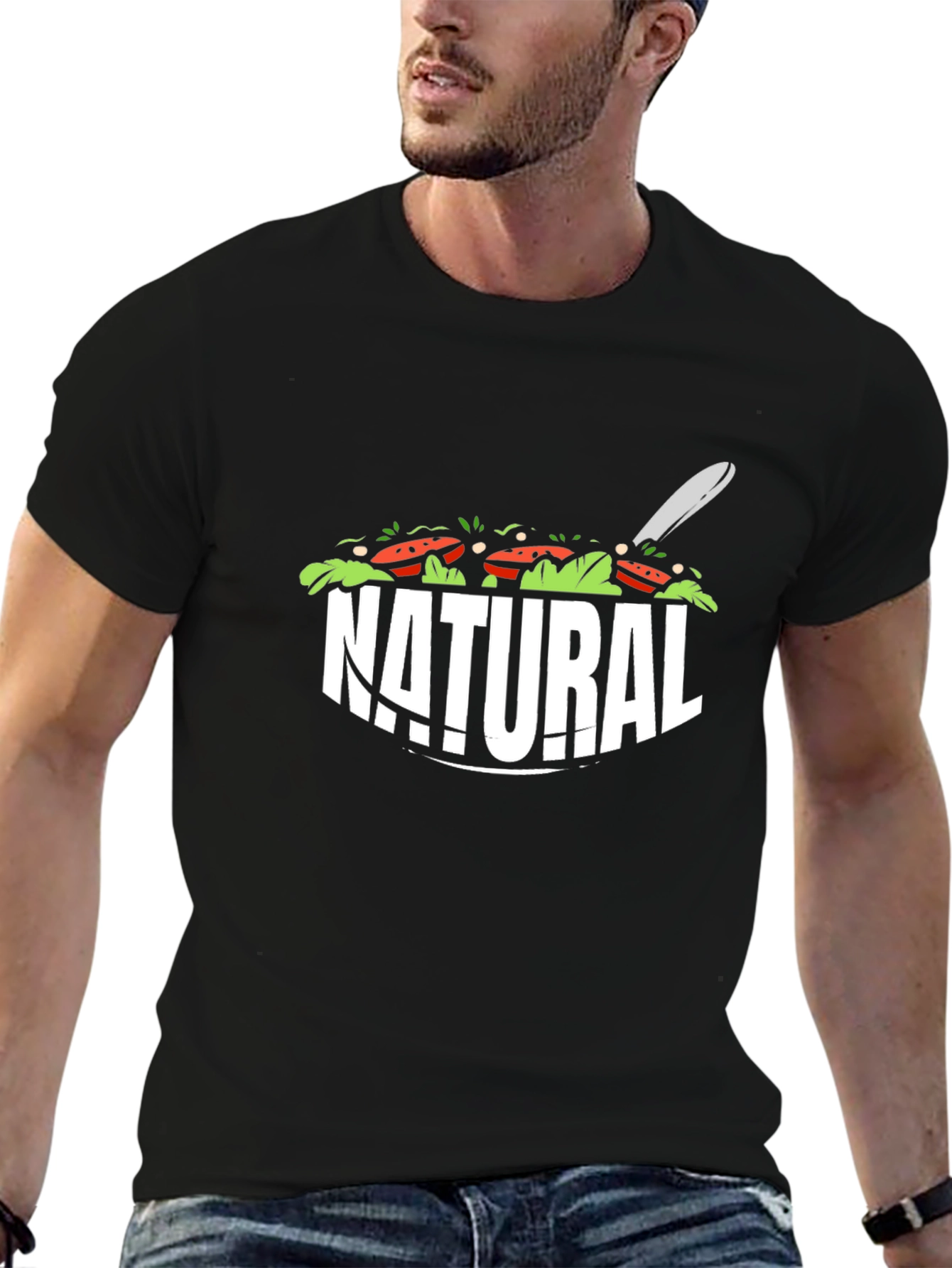 Natural Salad T-Shirt - Fresh & Fun Design