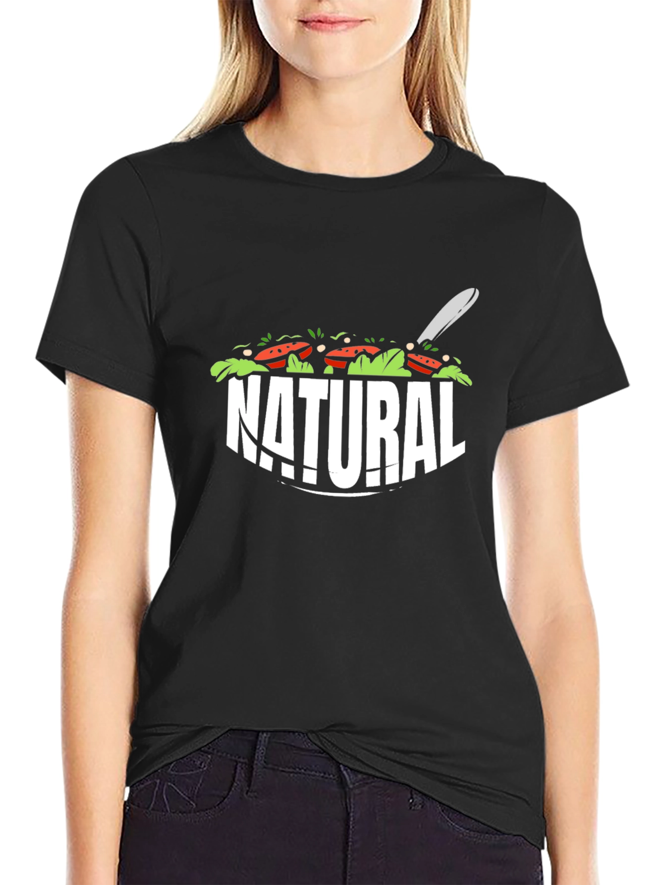Natural Salad T-Shirt - Fresh & Fun Design