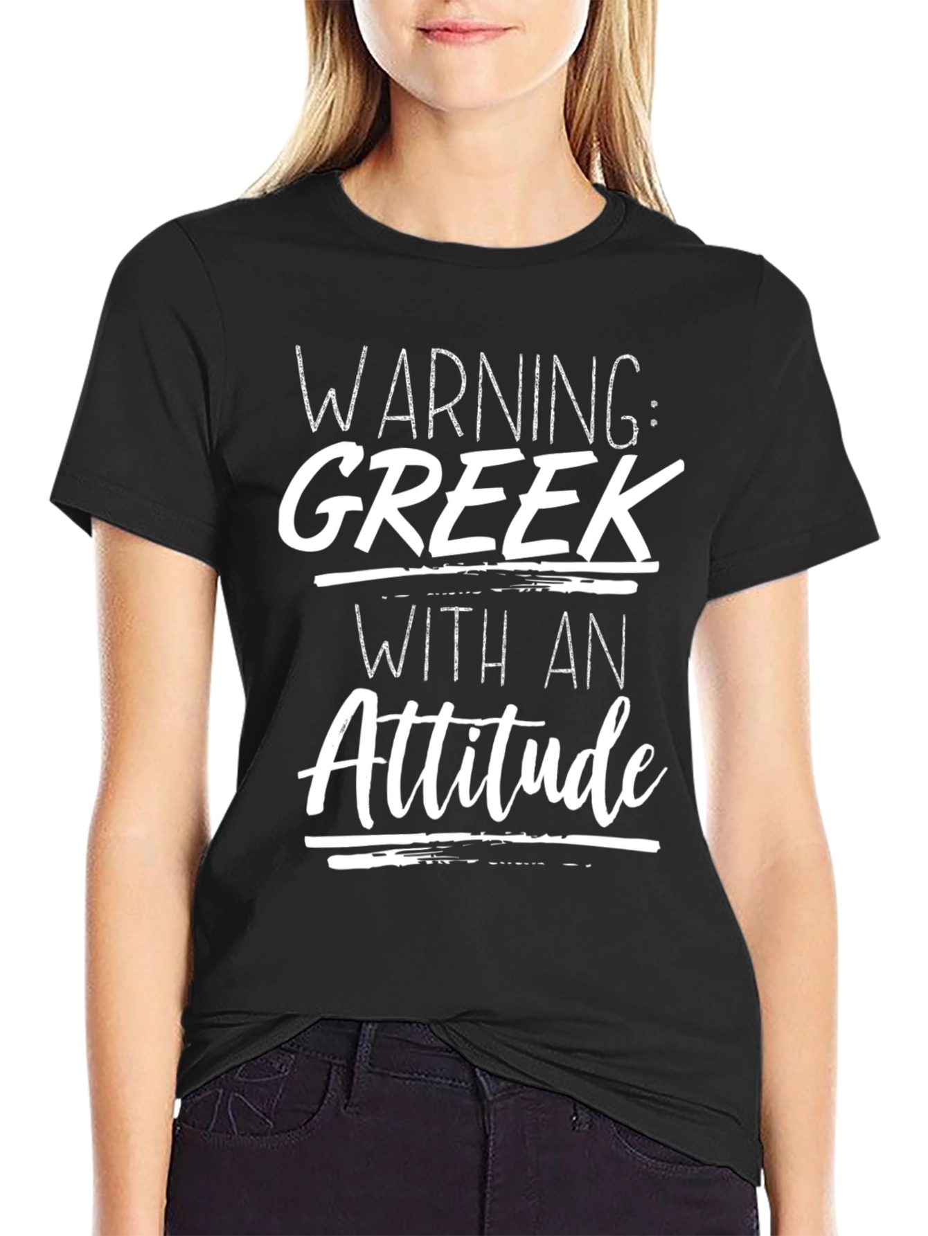 Warning: Greek With An Attitude T-Shirt
