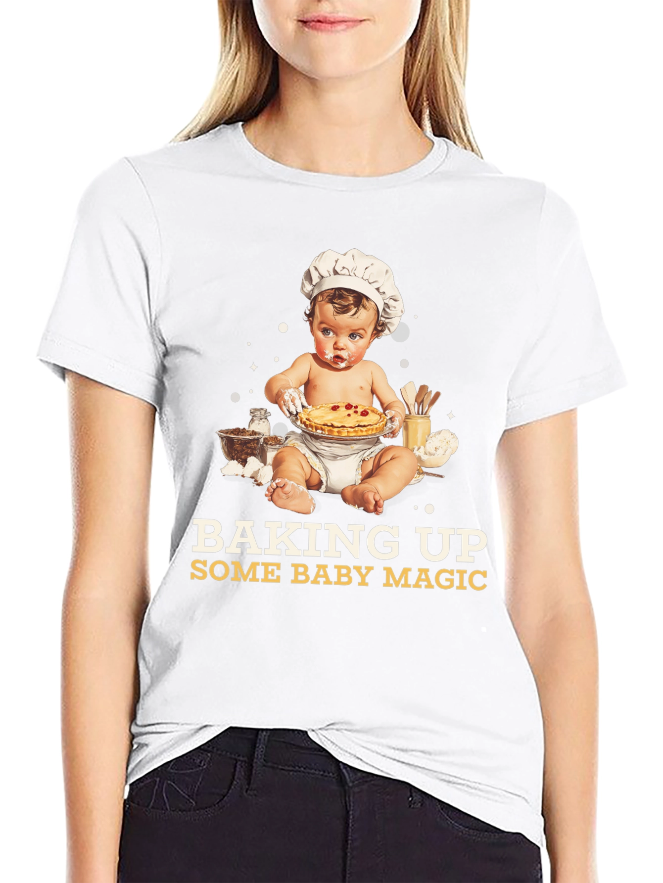 Baking Up Some Baby Magic Graphic Tee