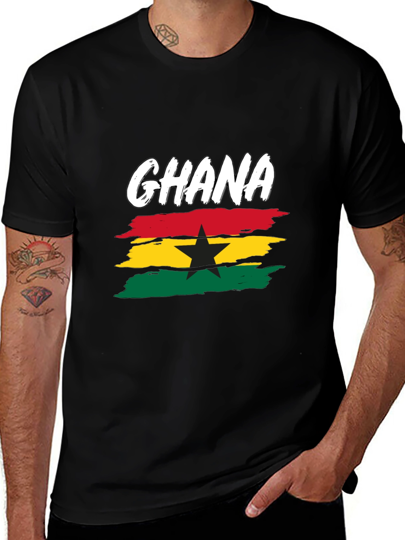 Ghana Flag T-Shirt: Patriotic Pride
