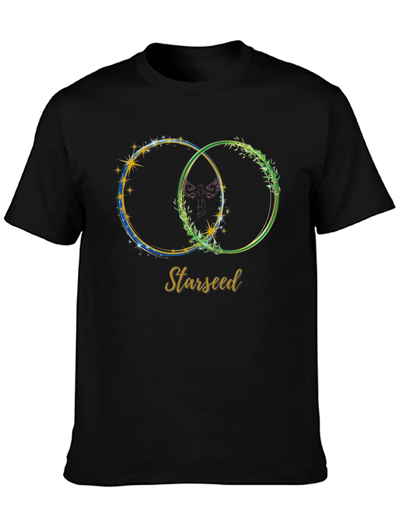 Starseed Graphic Print Tee - Black Casual T-Shirt