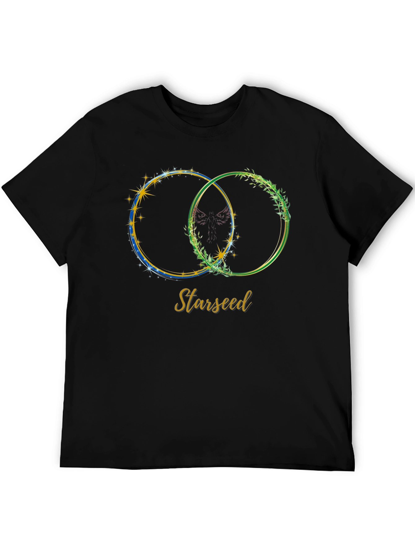 Starseed Graphic Print Tee - Black Casual T-Shirt
