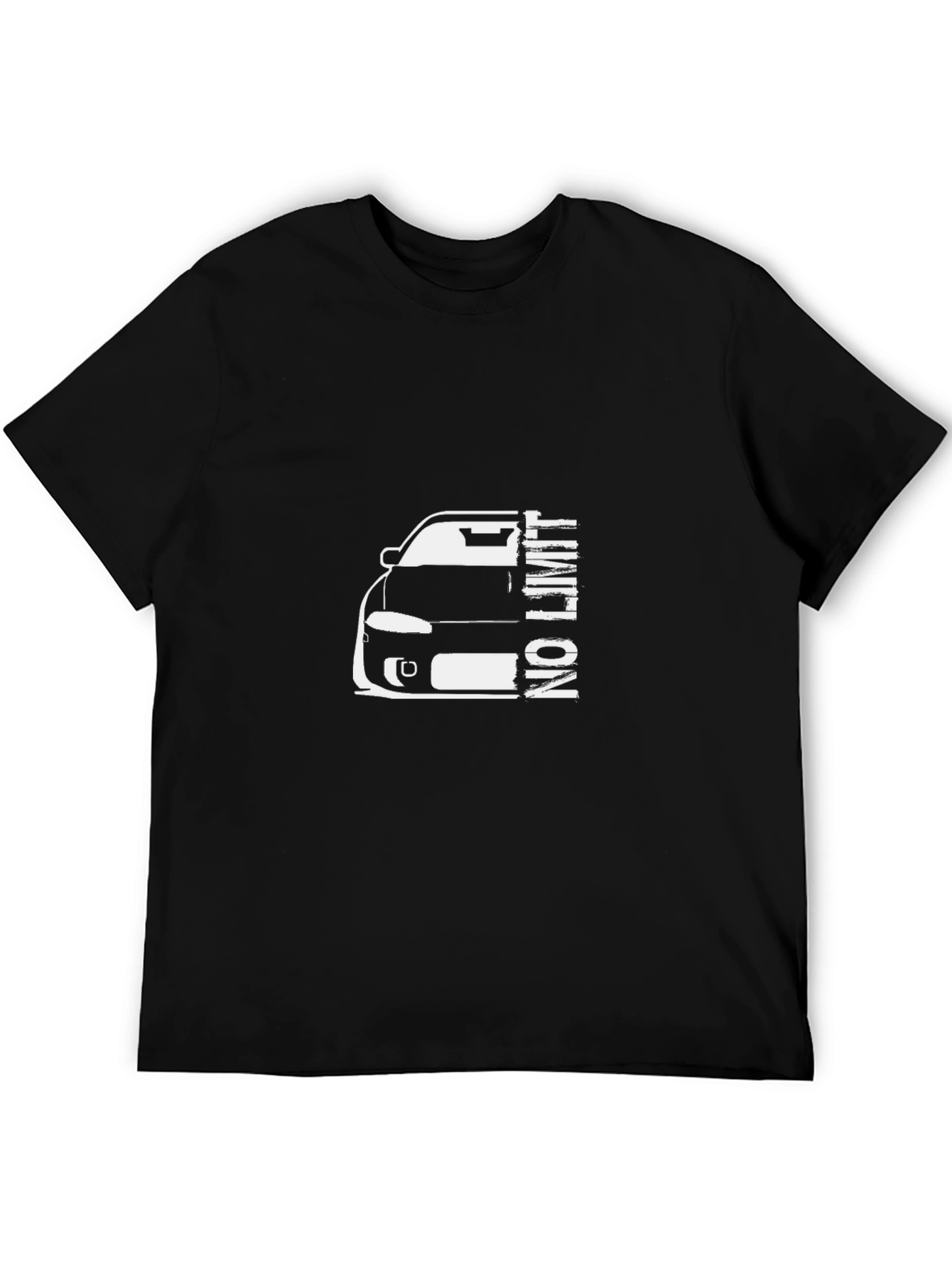 No Limit Car Graphic Black T-Shirt
