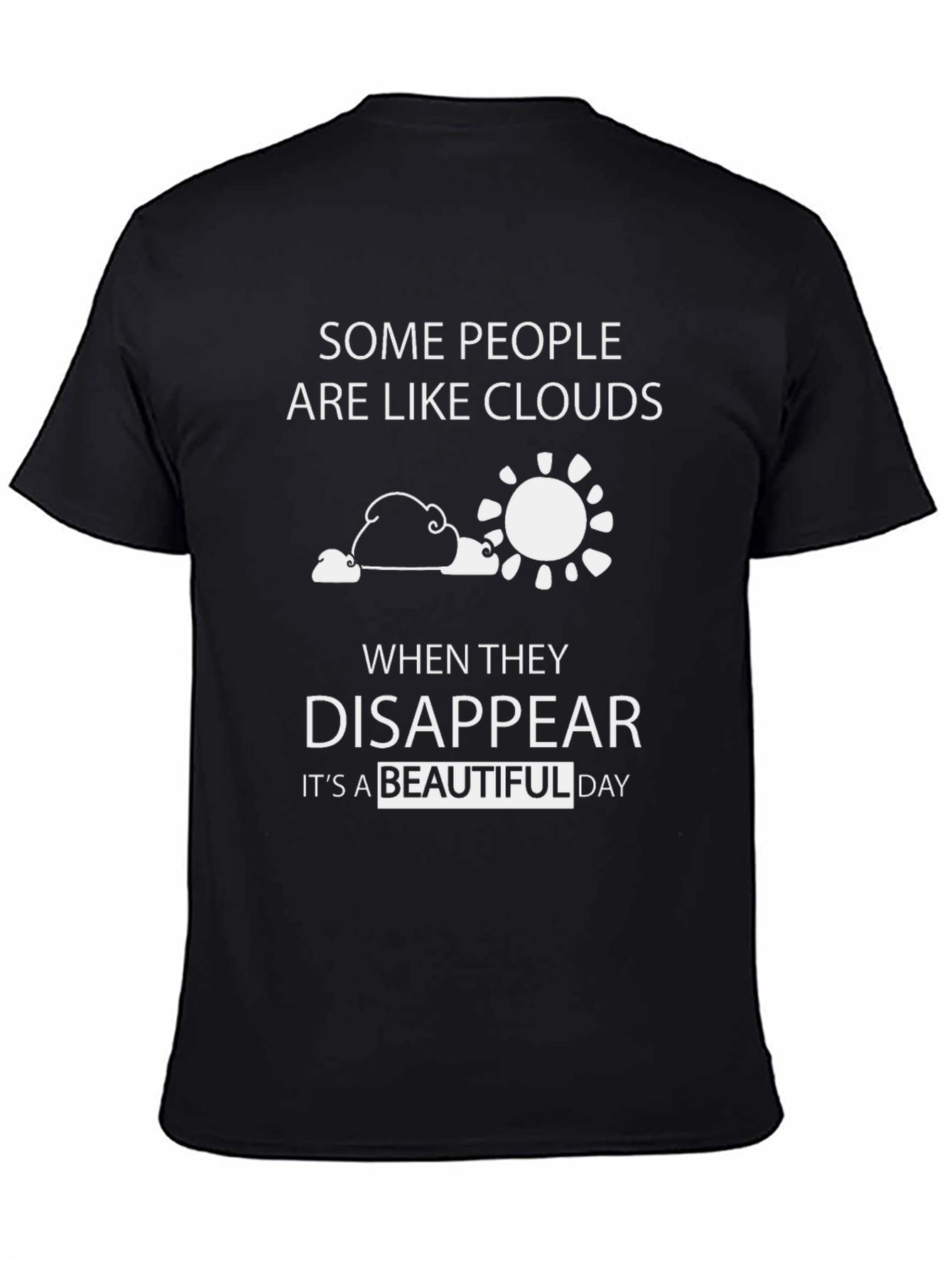Funny Cloud Disappear Graphic T-Shirt