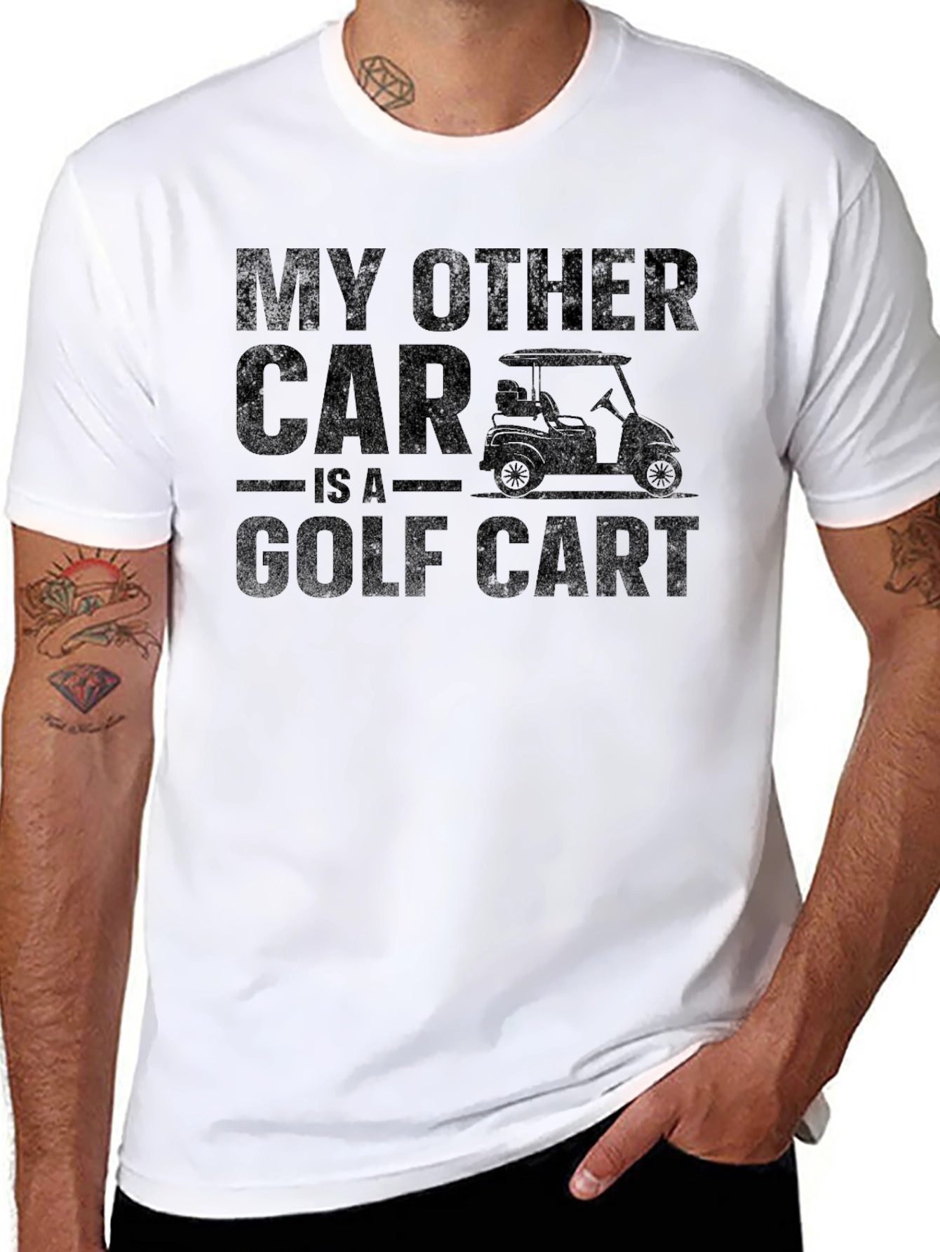 My Other Car Is A Golf Cart Black T-Shirt