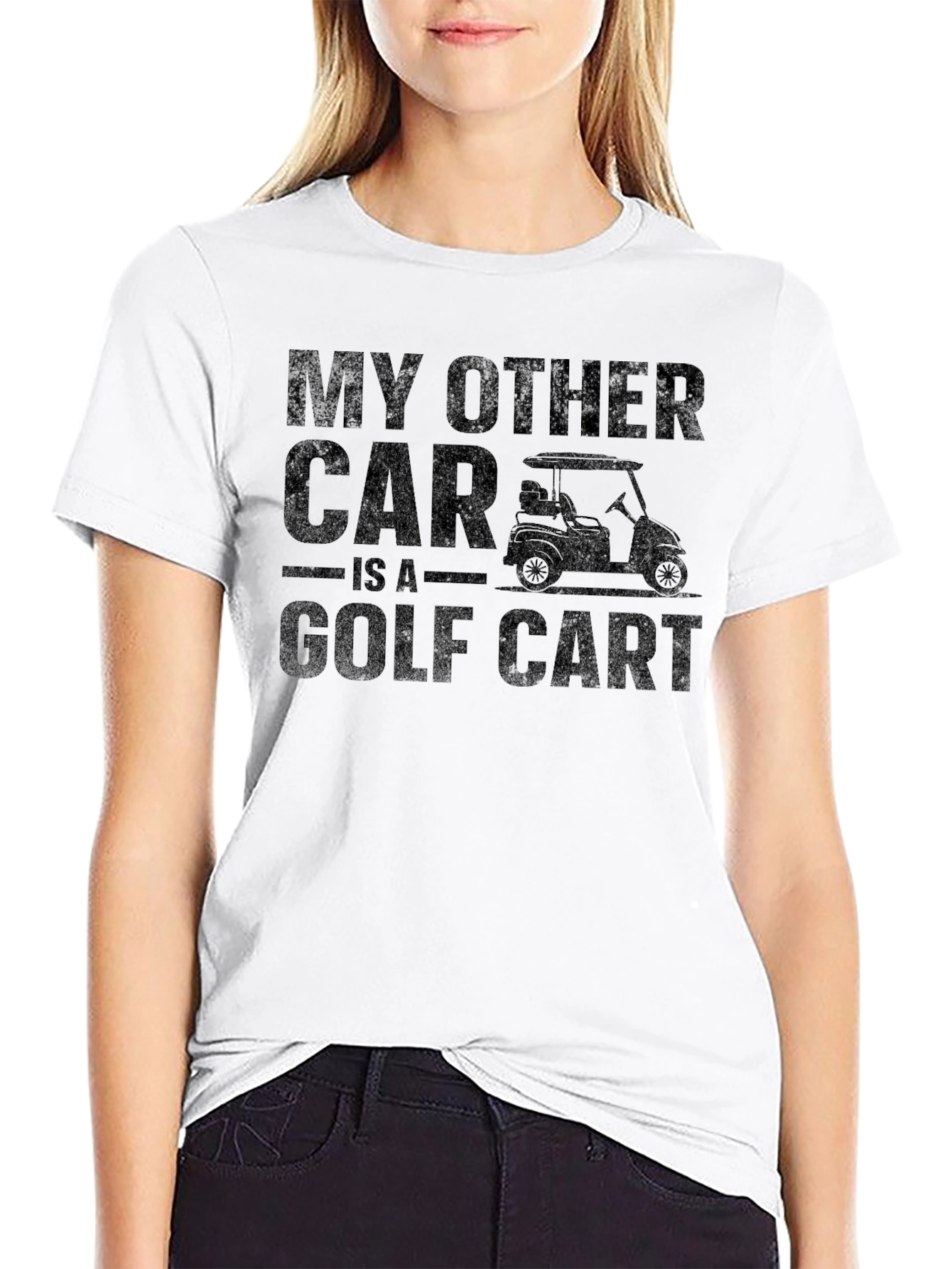 My Other Car Is A Golf Cart Black T-Shirt