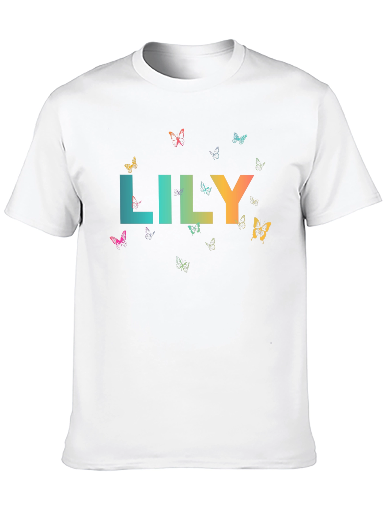 Lily Butterfly Graphic Tee - Stylish & Unique