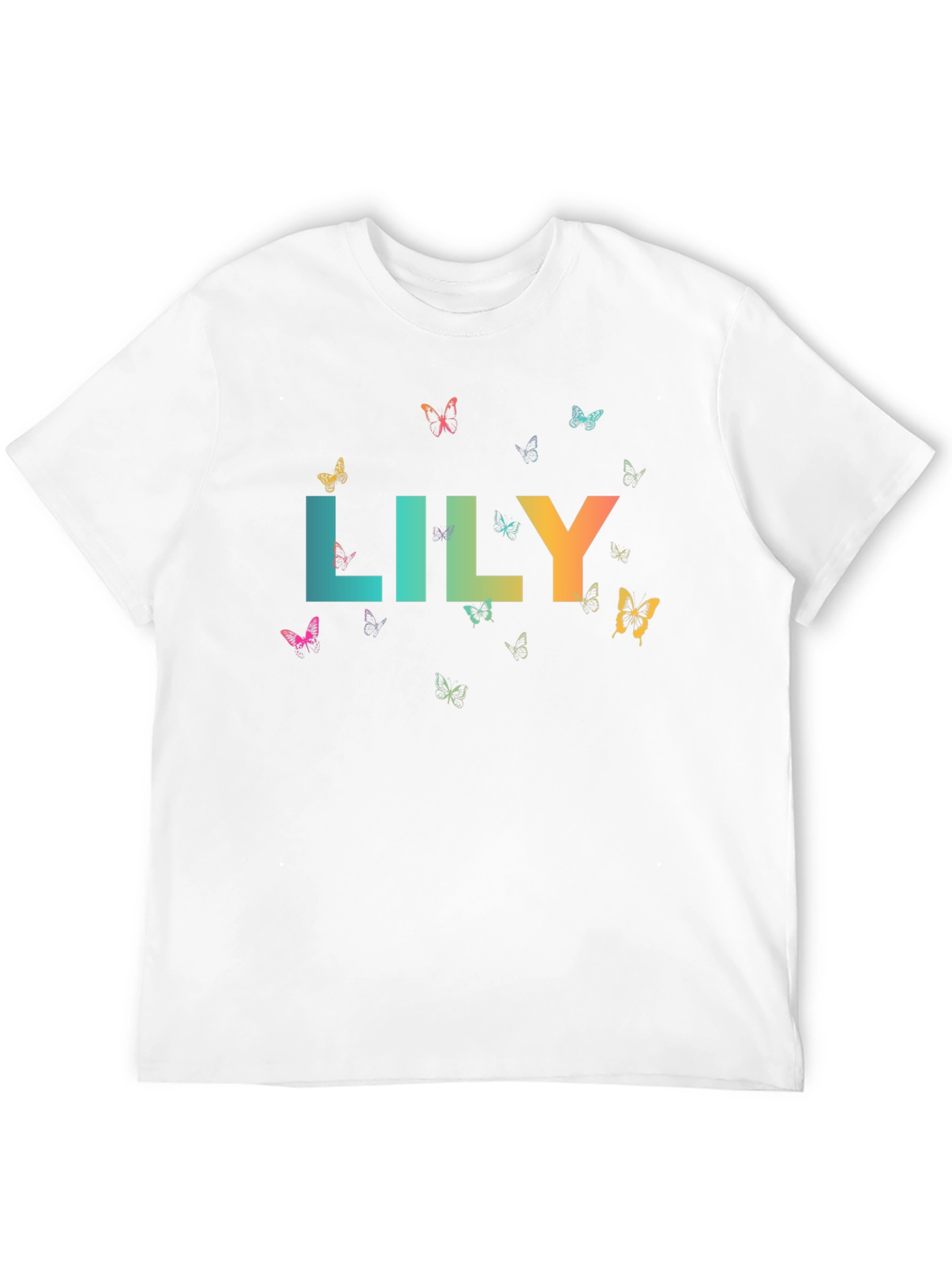 Lily Butterfly Graphic Tee - Stylish & Unique