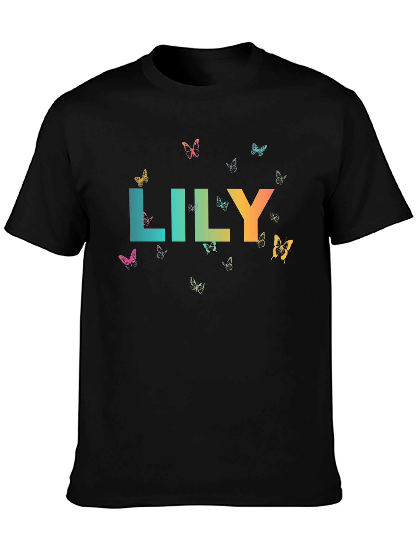 Lily Butterfly Graphic Tee - Stylish & Unique