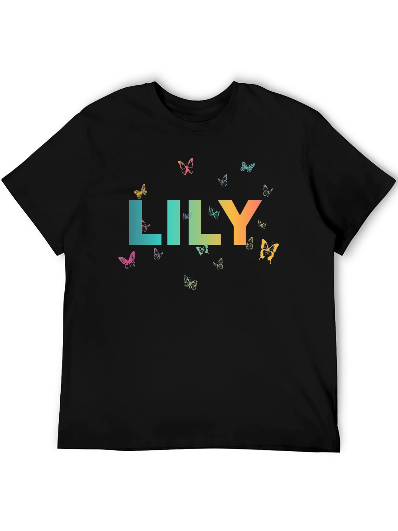 Lily Butterfly Graphic Tee - Stylish & Unique