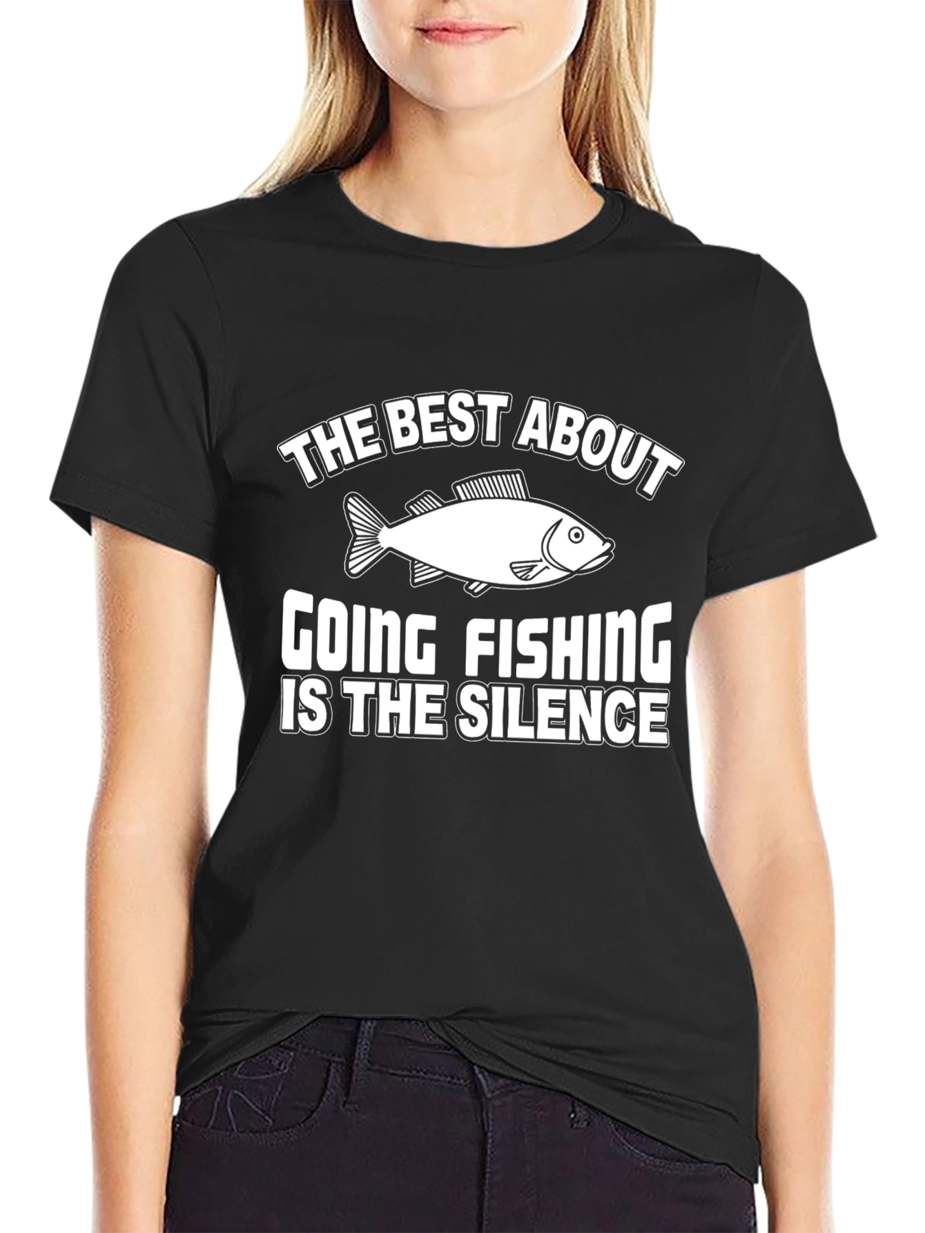 Fishing Silence Graphic Tee - Humor T-Shirt
