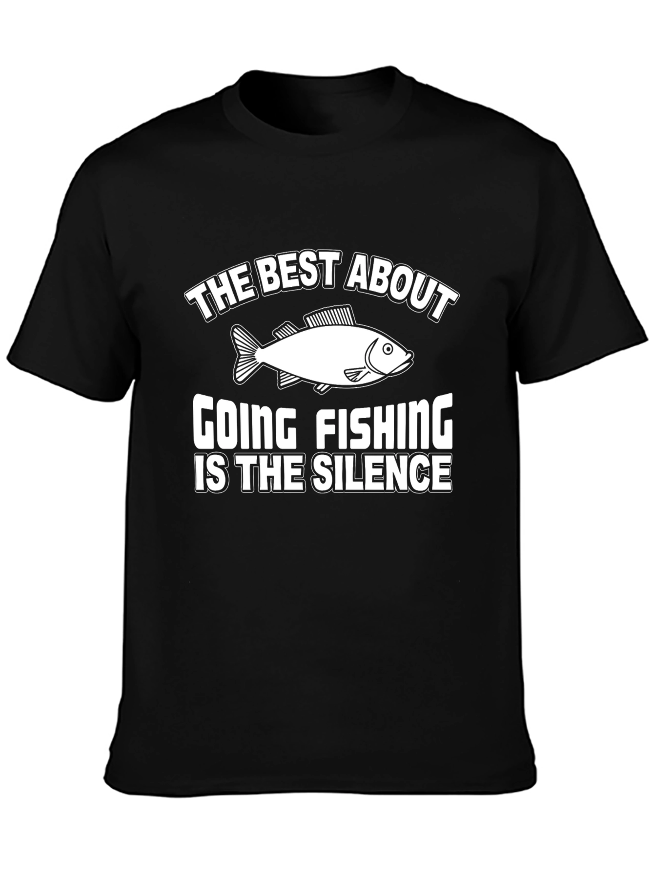 Fishing Silence Graphic Tee - Humor T-Shirt