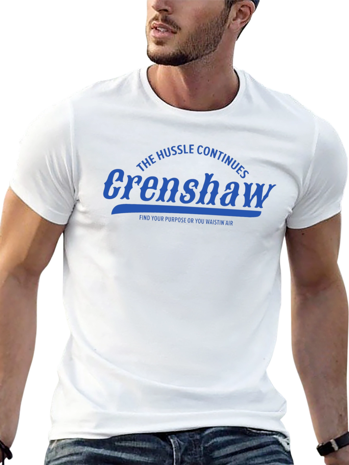 The Hussle Continues Crenshaw Black T-Shirt