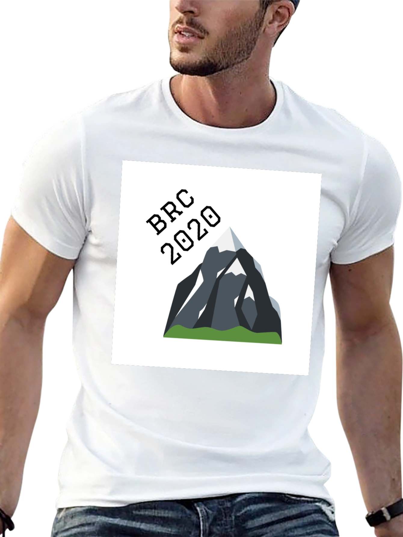 BRC 2020 Mountain Graphic Tee - Black Cotton Blend