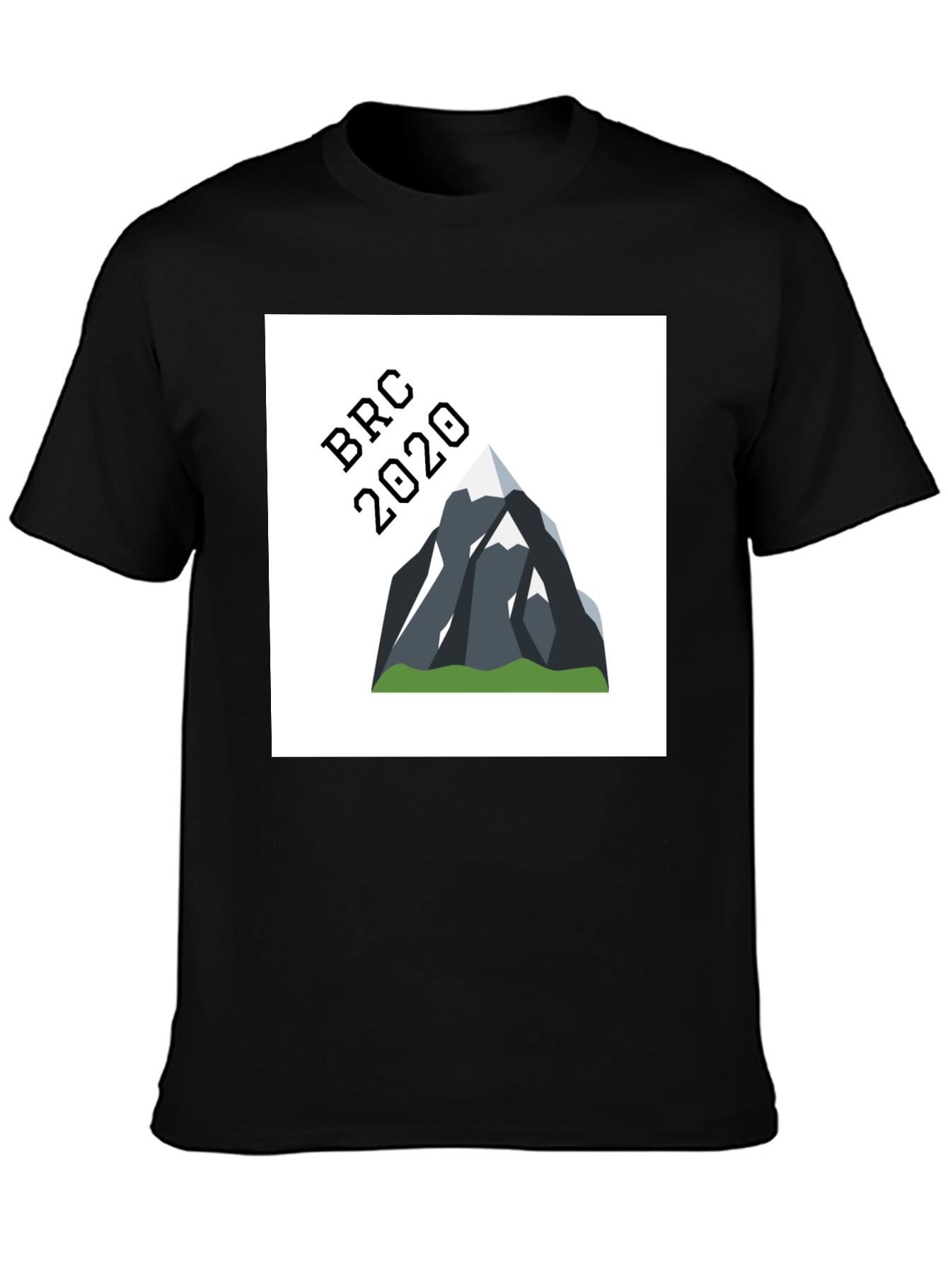 BRC 2020 Mountain Graphic Tee - Black Cotton Blend