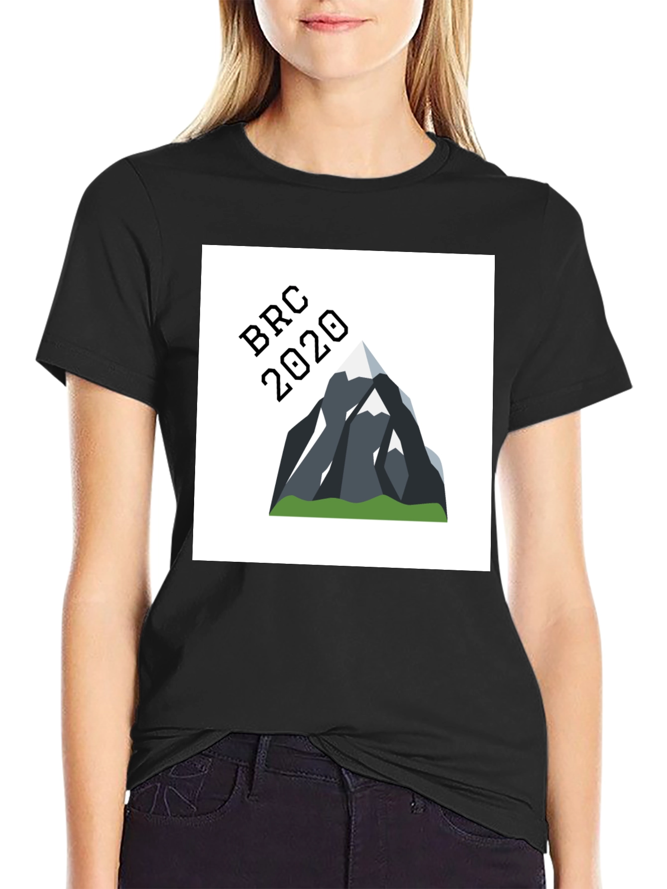 BRC 2020 Mountain Graphic Tee - Black Cotton Blend