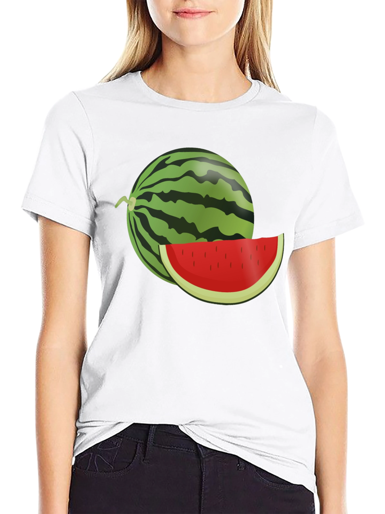 Watermelon Graphic T-Shirt - Summer Casual Wear