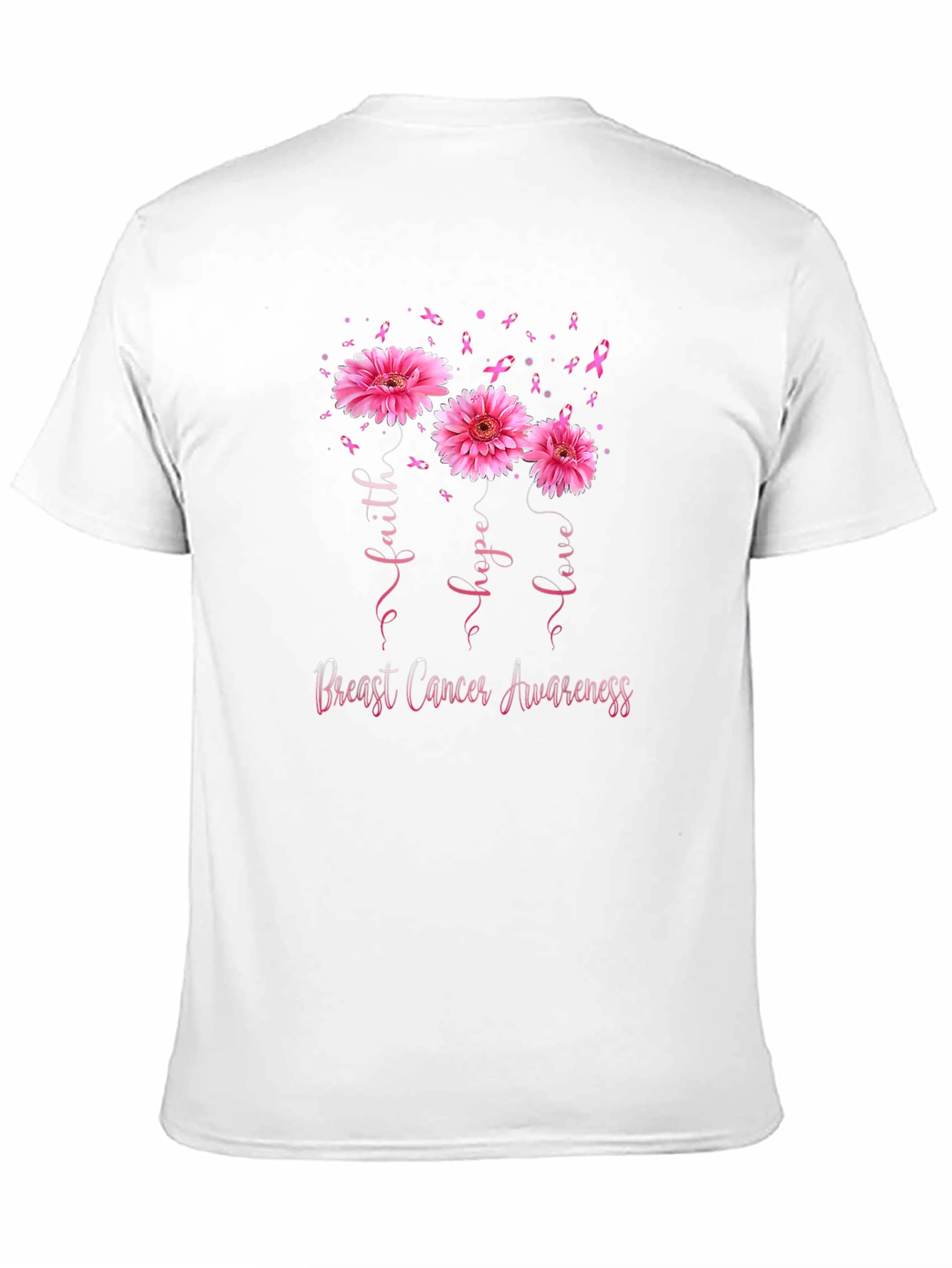 Faith Hope Love Breast Cancer Awareness T-Shirt