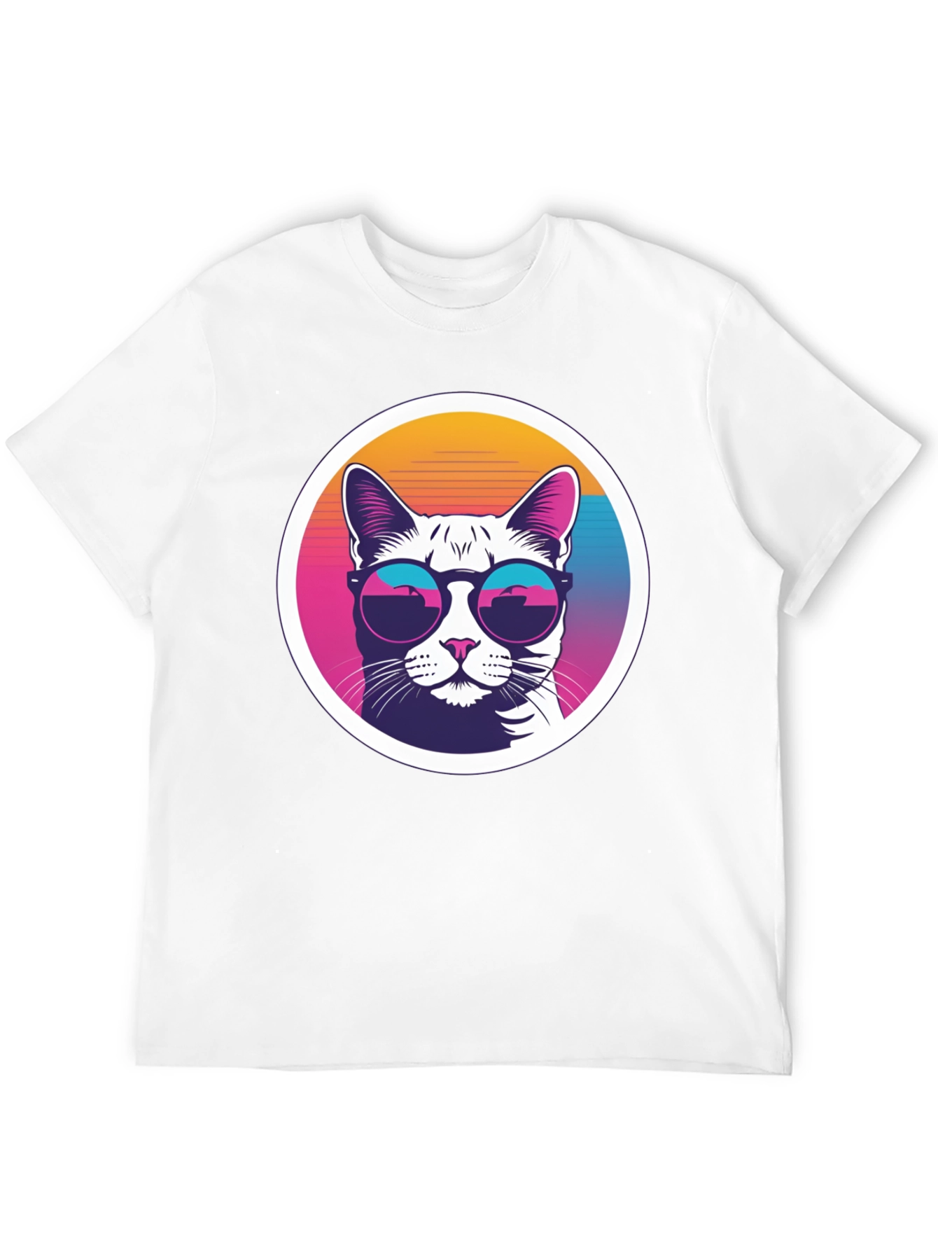 Cool Cat Tee - Retro Sunglasses Graphic T-Shirt