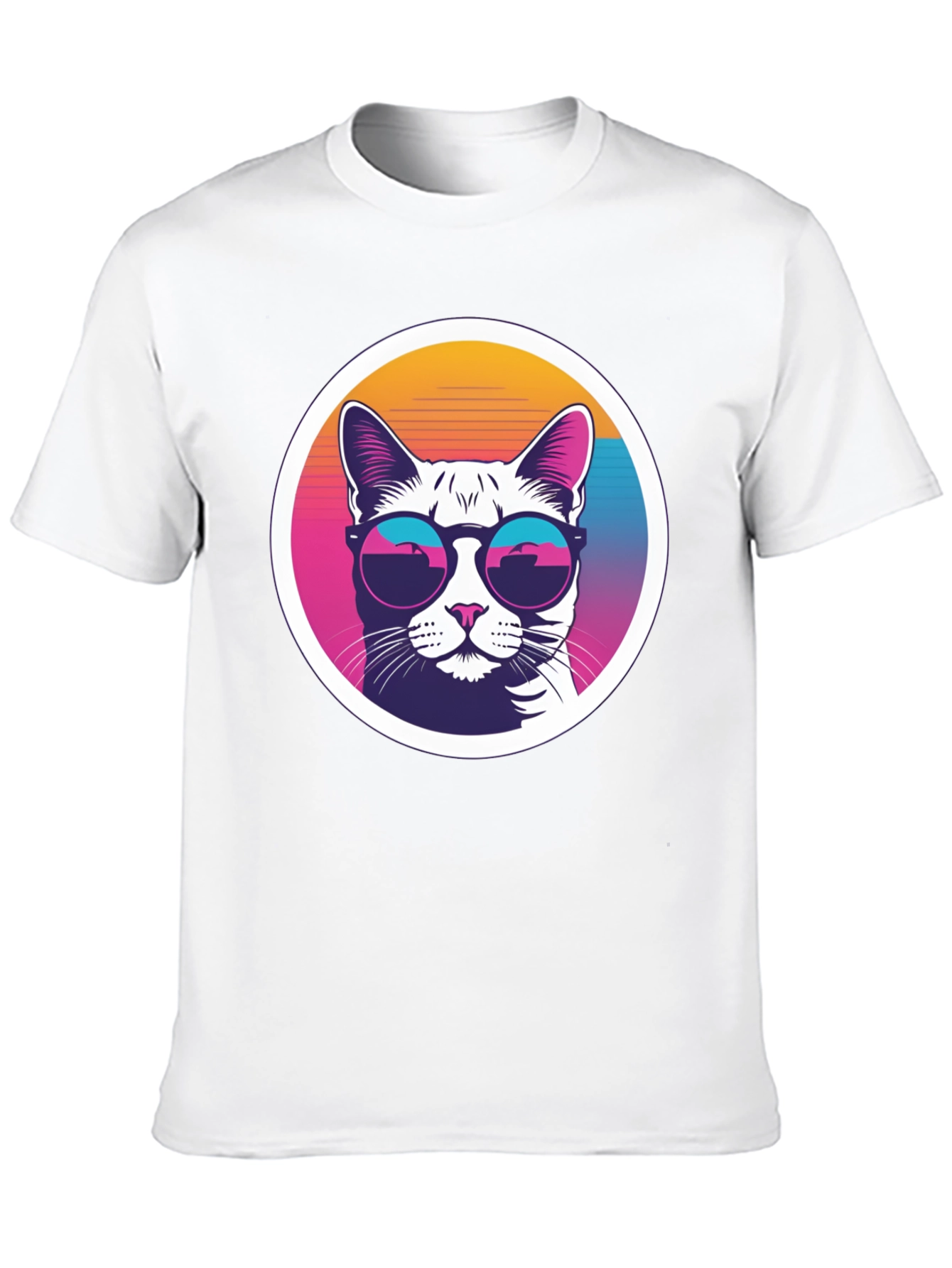 Cool Cat Tee - Retro Sunglasses Graphic T-Shirt