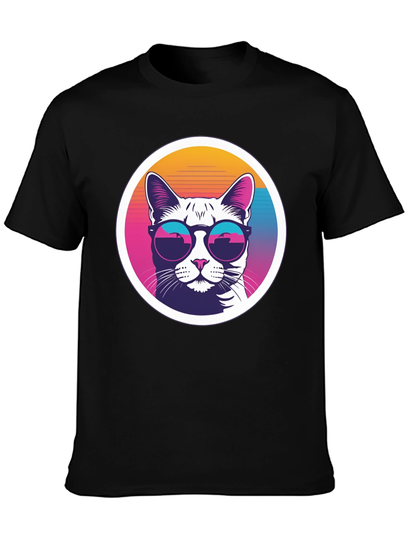 Cool Cat Tee - Retro Sunglasses Graphic T-Shirt