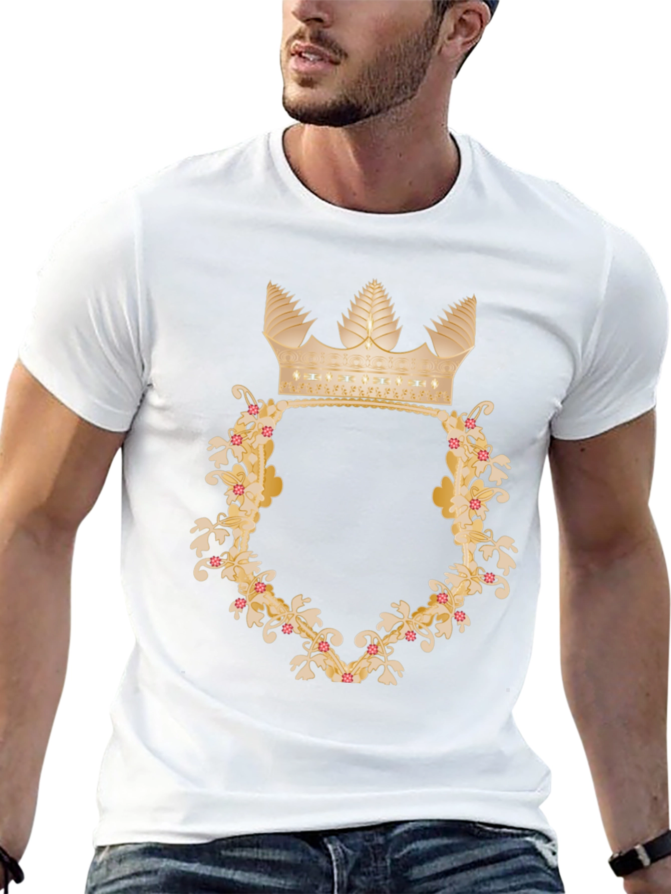 Floral Crown Graphic Tee - Royal Style