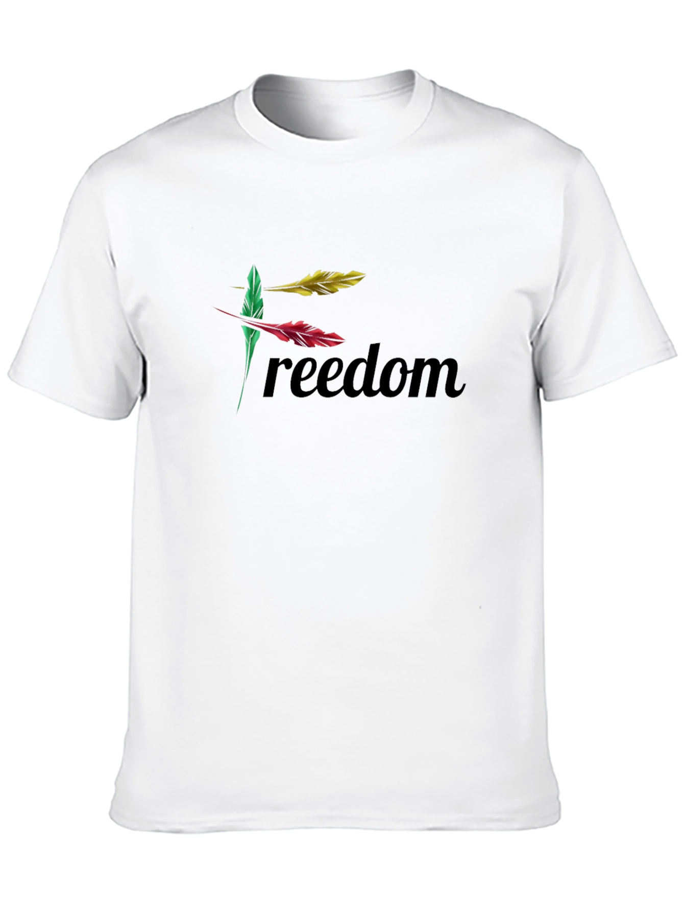 Freedom Feather Graphic Tee - Black
