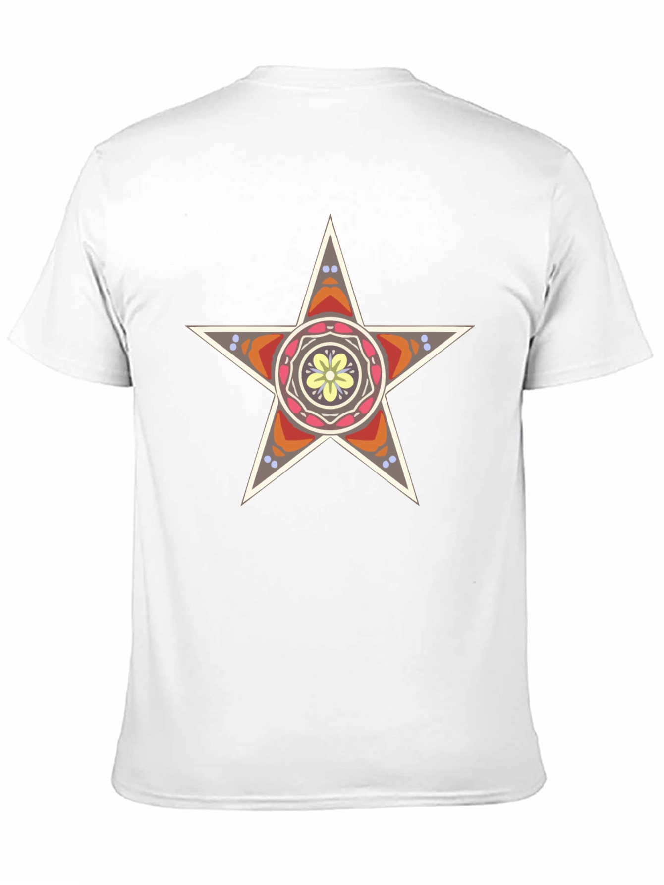 Star Mandala Graphic Tee - Stylish Black T-Shirt