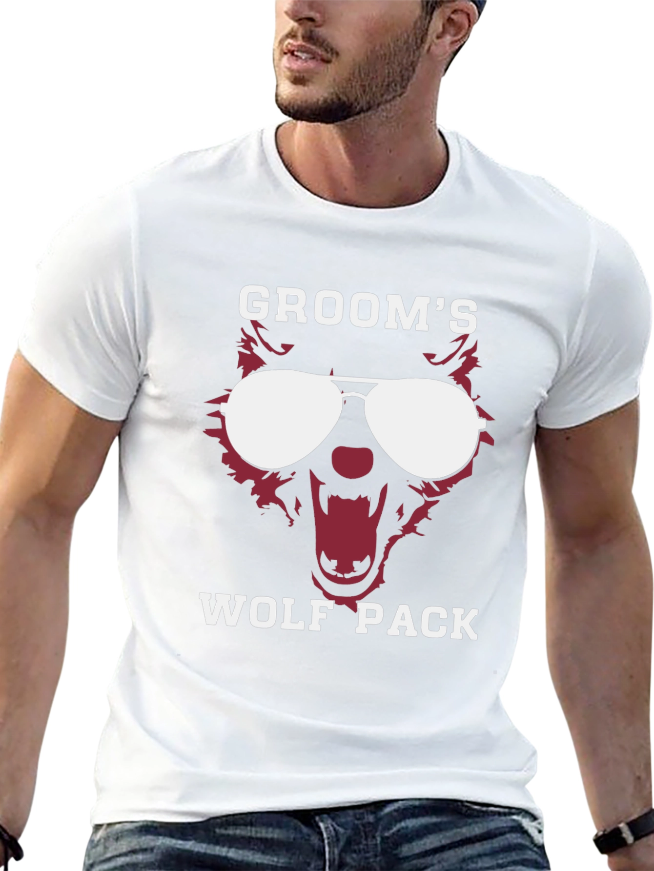 Grooms Wolf Pack Graphic Tee