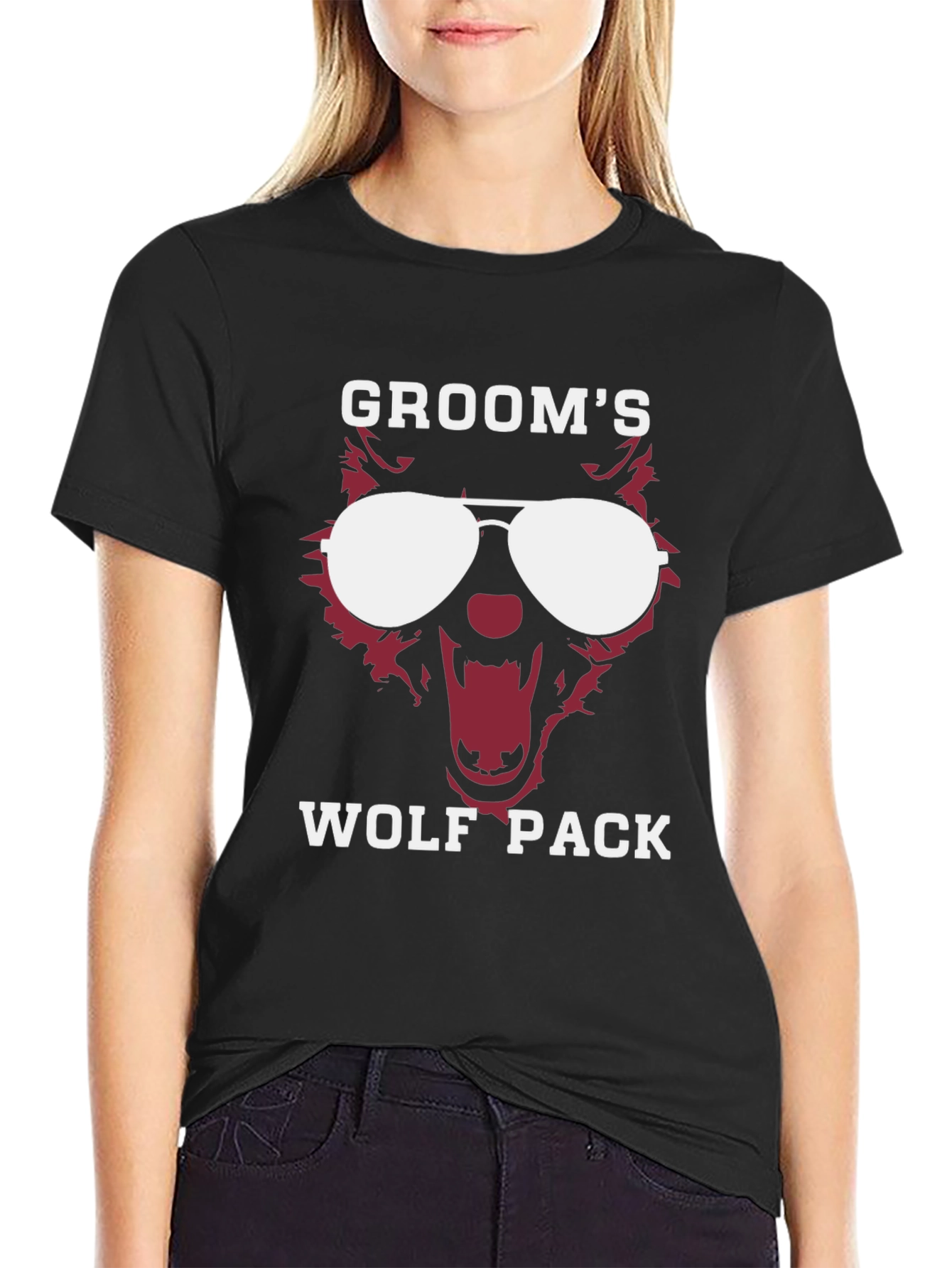 Grooms Wolf Pack Graphic Tee
