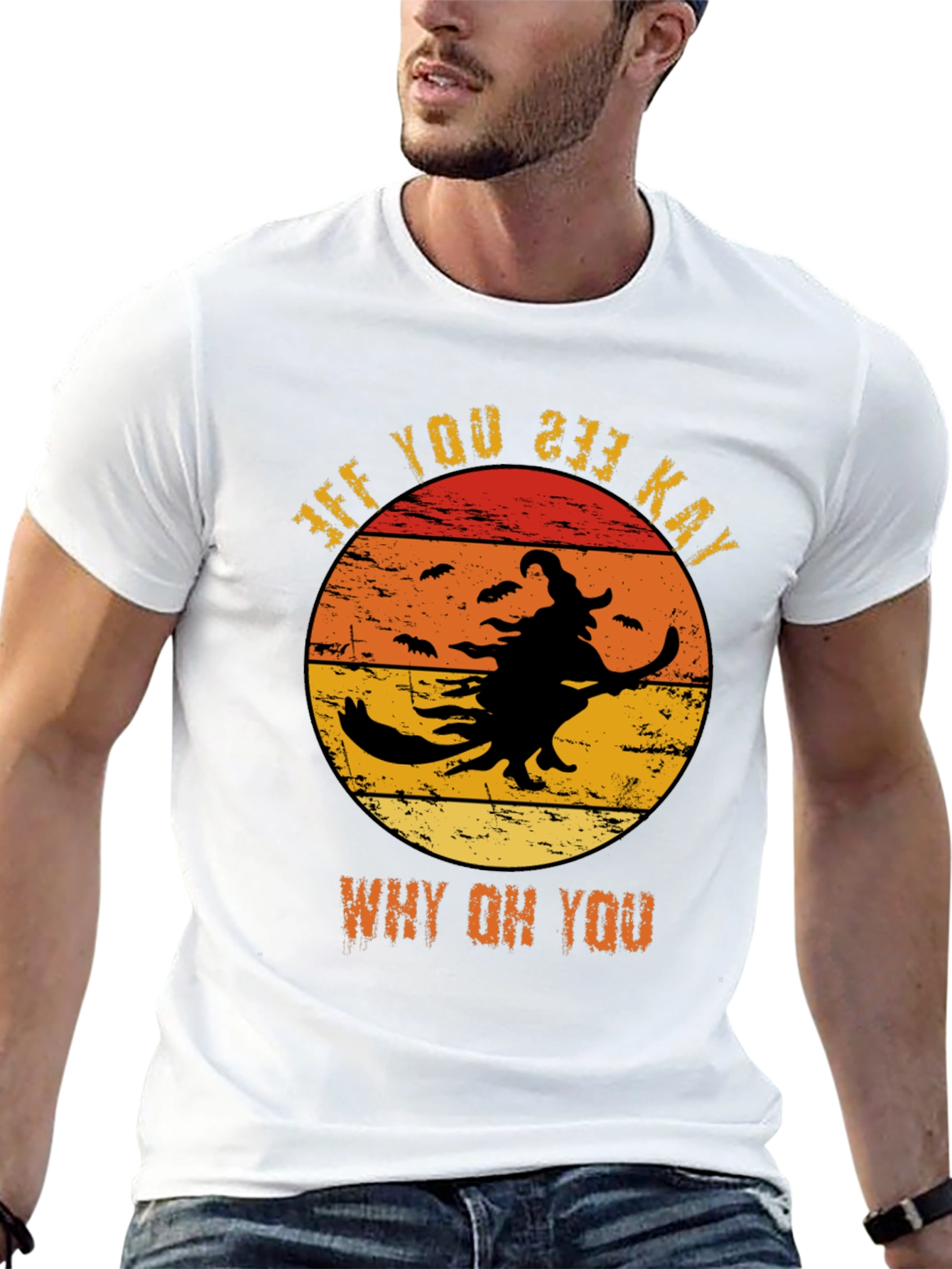 Funny Halloween Witch T-Shirt - Why Oh You!