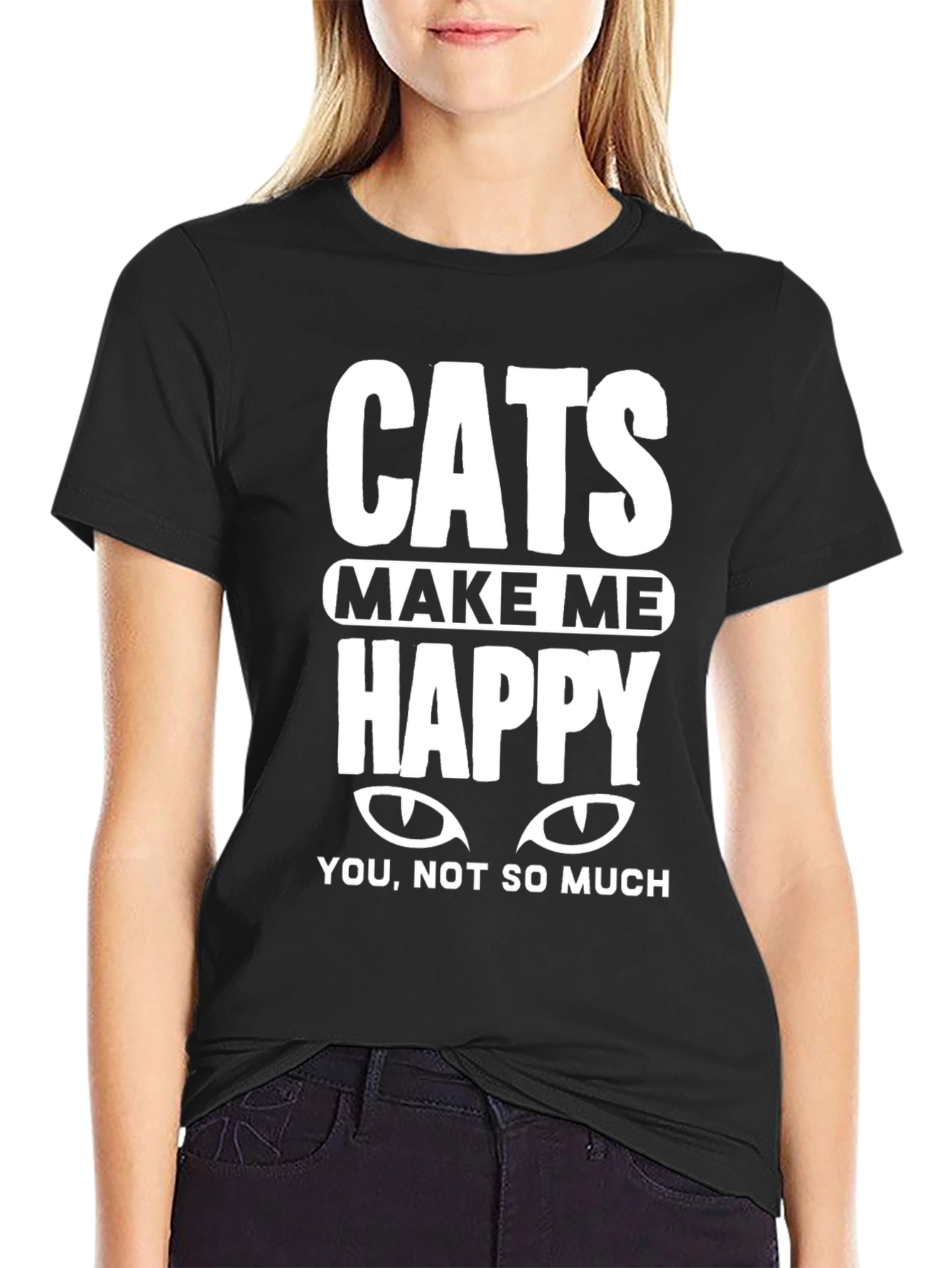 Cats Make Me Happy Tee