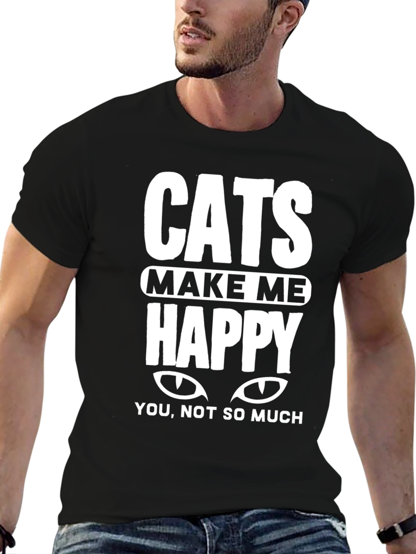 Cats Make Me Happy Tee