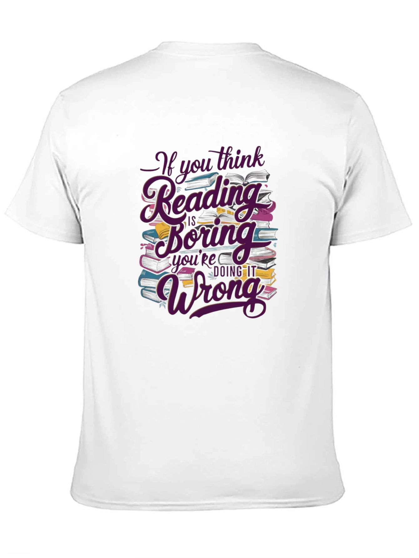 Reading is Not Boring Black T-Shirt